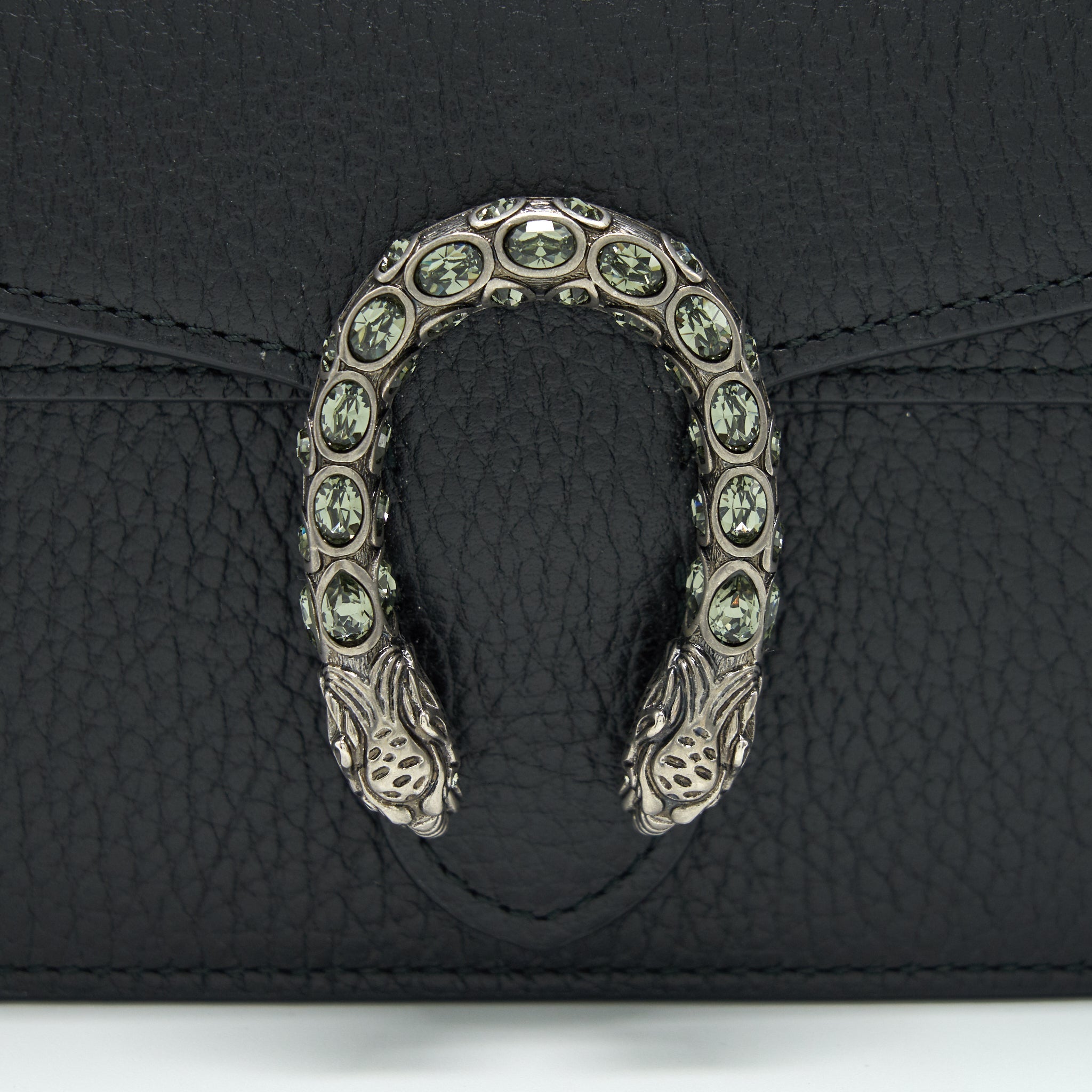 GUCCI SUPER MINI DIONYSUS BAG BLACK WITH SHW