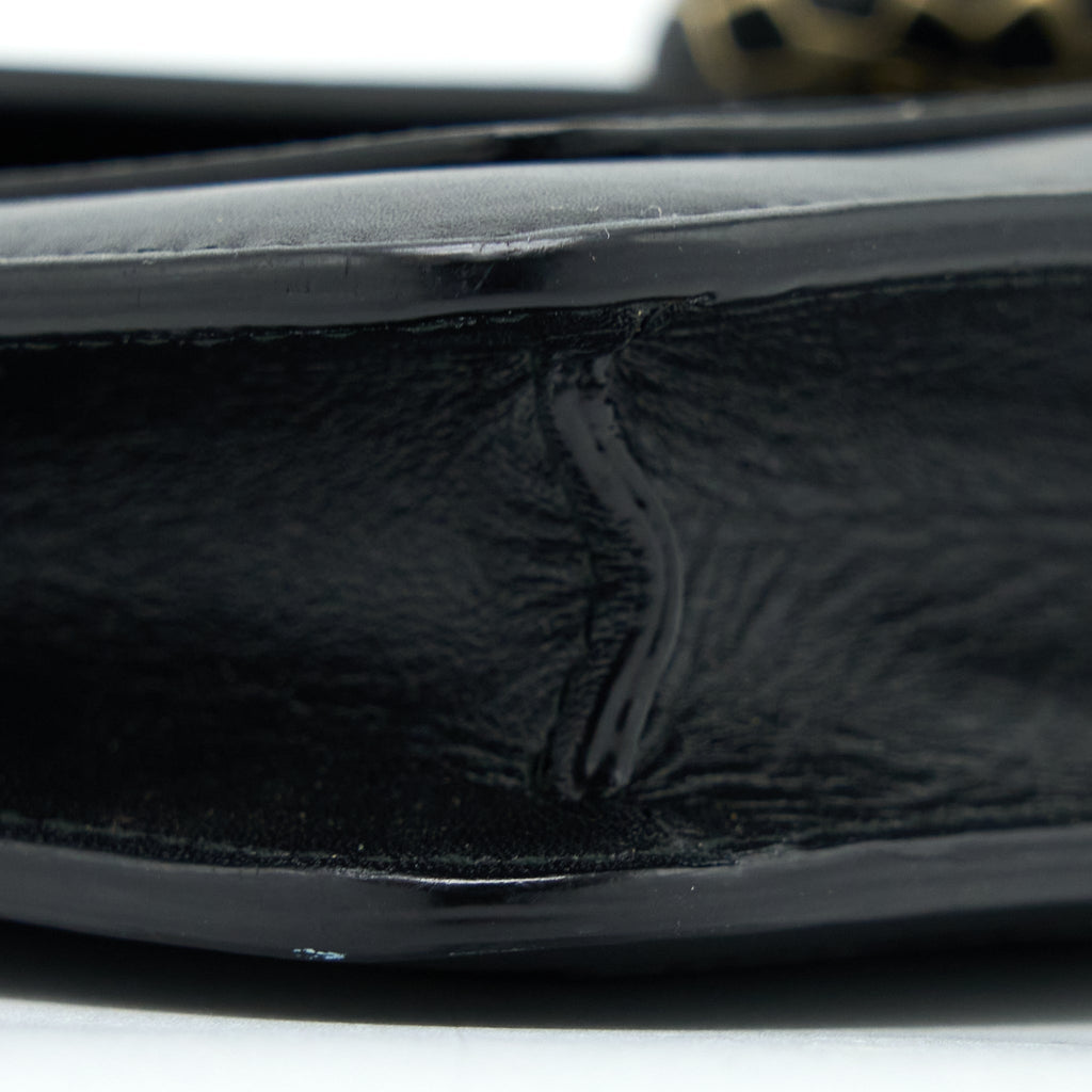 BVLGARI SERPENTI CLUTCH WITH CHAIN CALFSKIN BLACK GHW