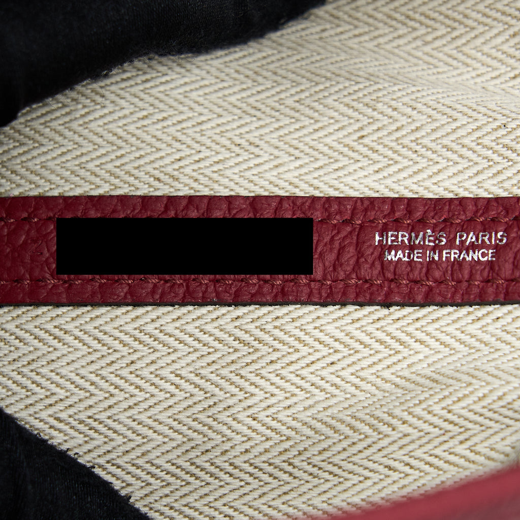 HERMES GARDEN PARTY 30 COUNTRY K1 ROUGE GRENAT SHW