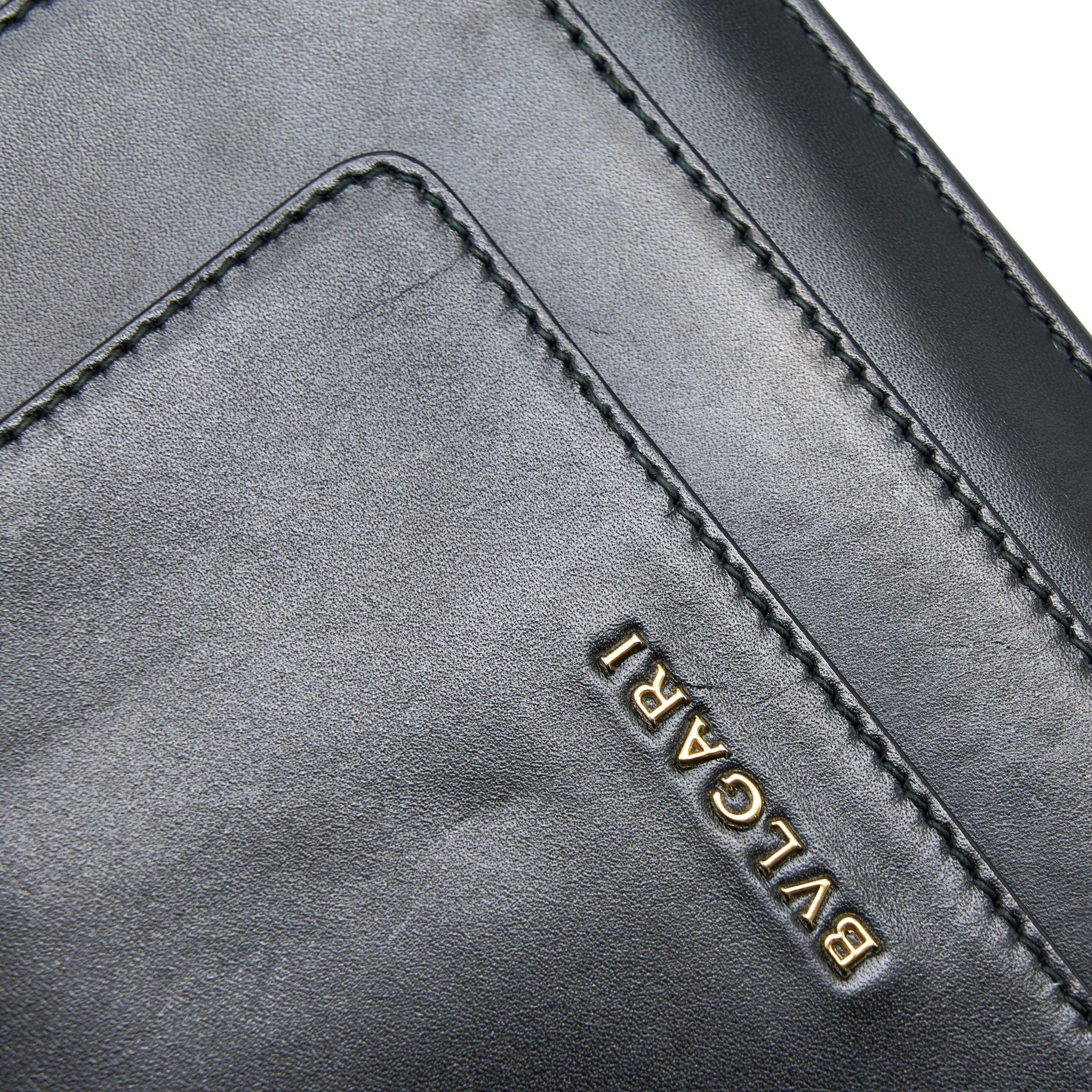 BVLGARI SERPENTI CLUTCH WITH CHAIN CALFSKIN BLACK GHW