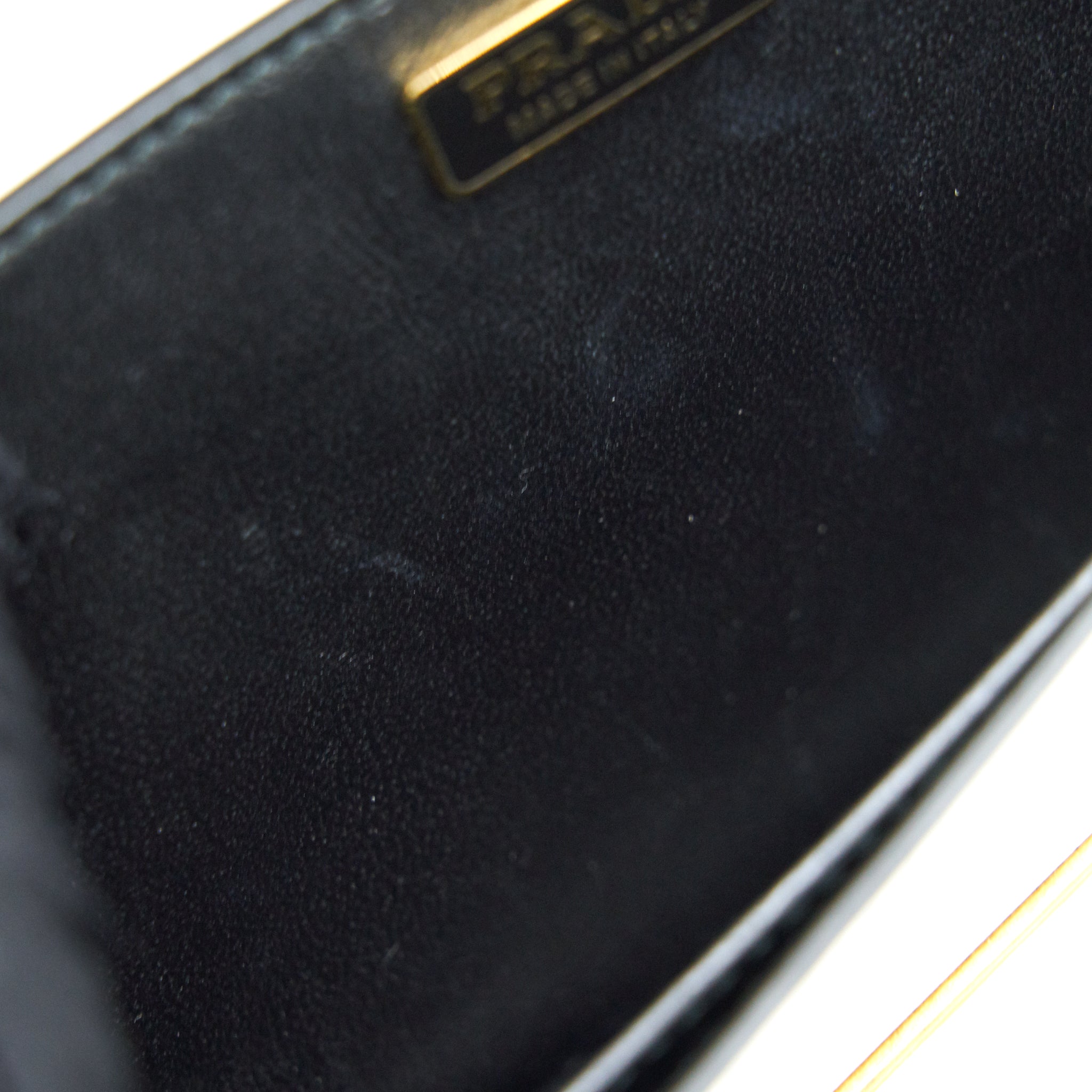 PRADA CITY CALF RAFFIA SAFFIANO CAHIER BAG WHITE