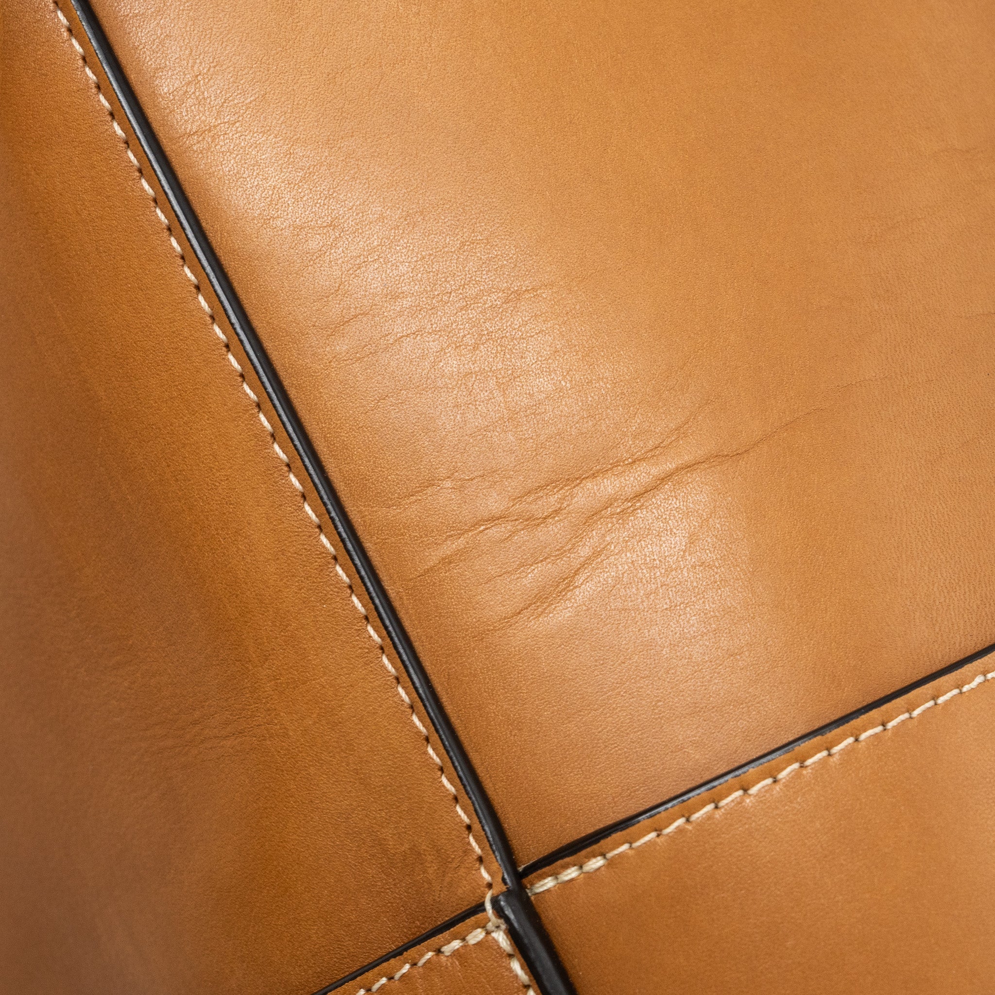 CELINE SANGLE BUCKET BAG LEATHER BROWN GHW