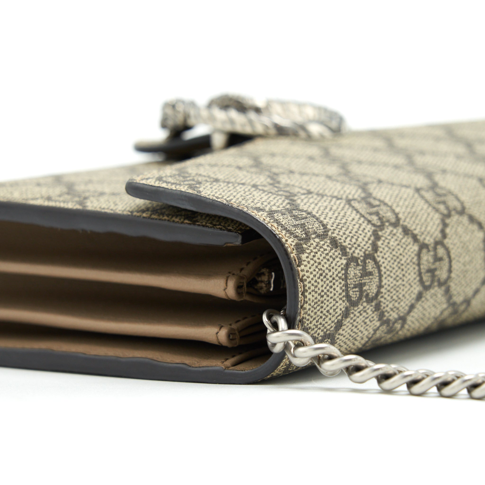 GUCCI DIONYSUS GG SUPREME CHAIN WALLET SHW