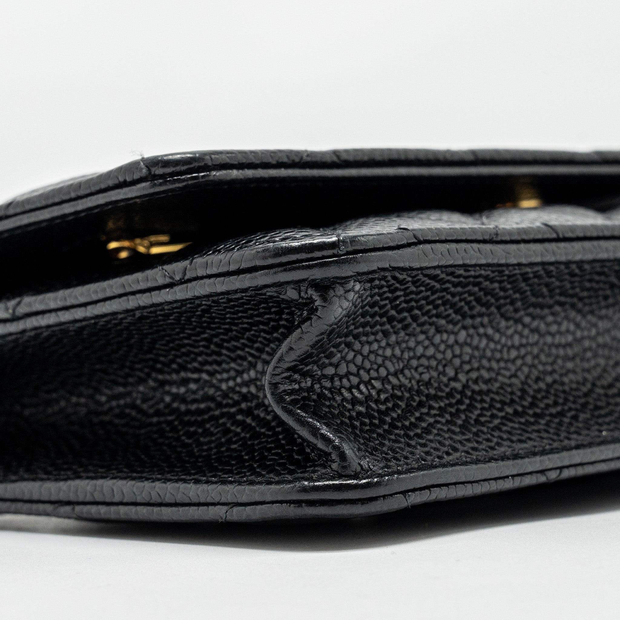 CHANEL CLASSIC WALLET ON CHAIN CAVIAR BLACK GHW