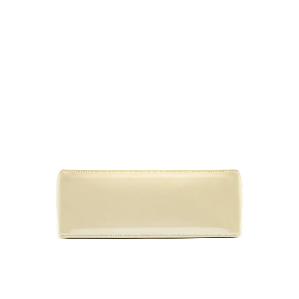 LOUIS VUITTON BEIGE MONOGRAM VERNIS WILSHIRE PM BAG