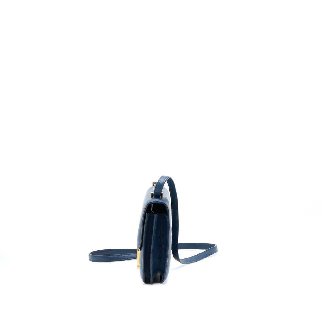 HERMES MINI CONSTANCE EVERCOLOR 7L BLUE DE MALTE GHW