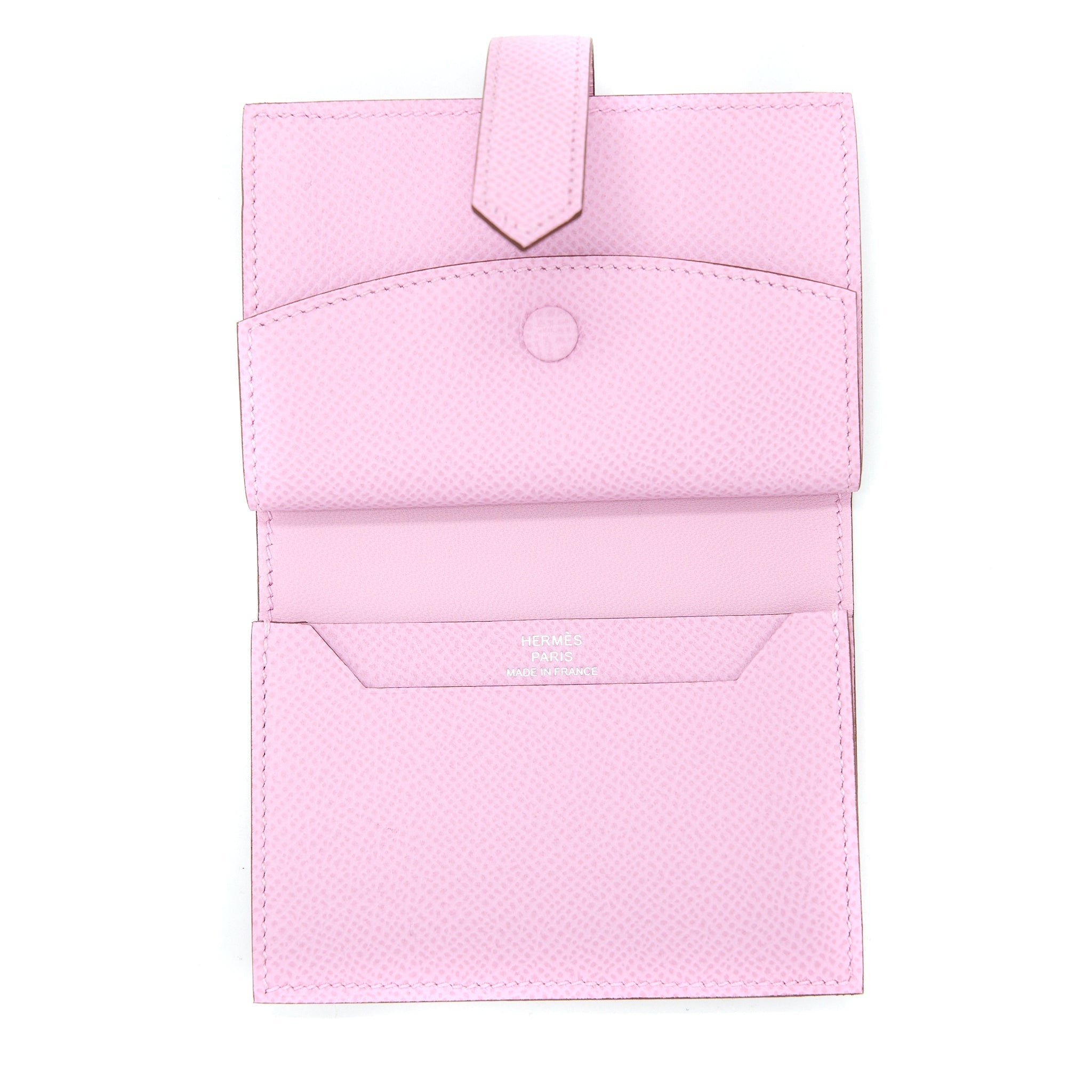 HERMES BEARN MINI WALLET EPSOM X9 MAUVE SYLVESTRE SHW