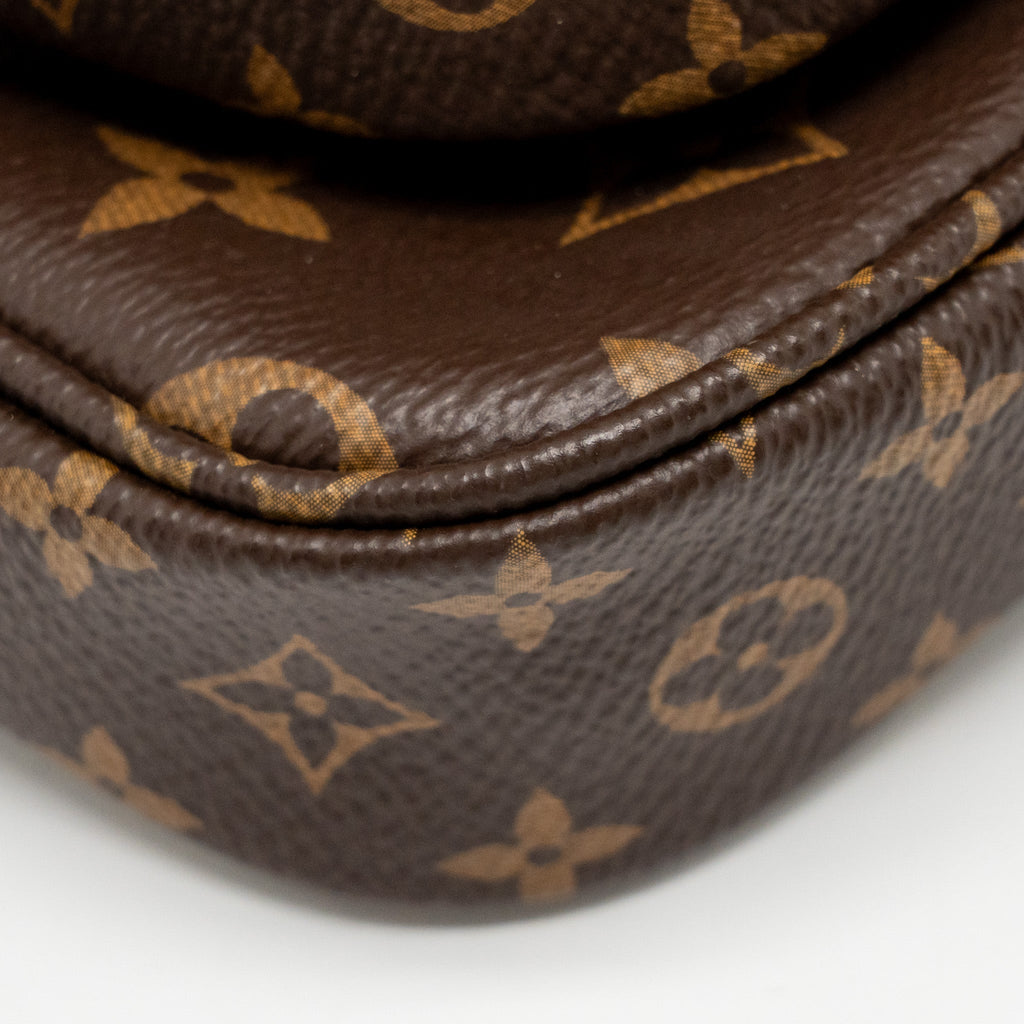 LOUIS VUITTON MULTI POCHETTE ACCESSORIES MONOGRAM CANVAS PINK STRAP GHW