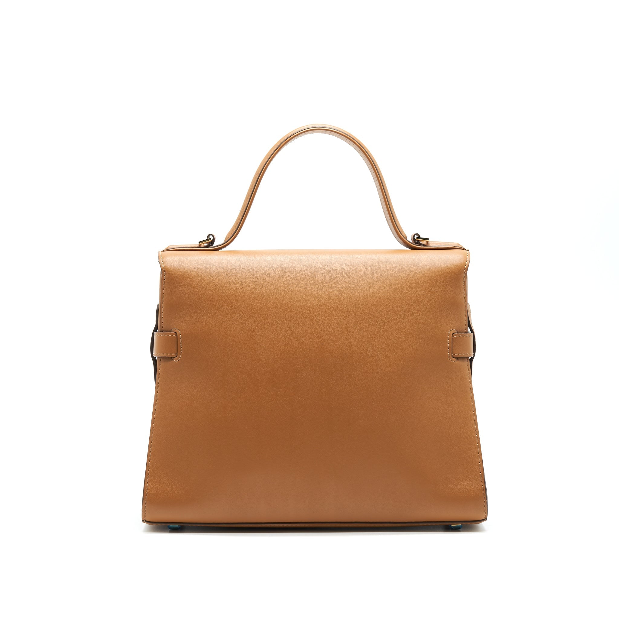 DELVAUX TEMPETE TOTE BAG CARAMEL WITH LGHW
