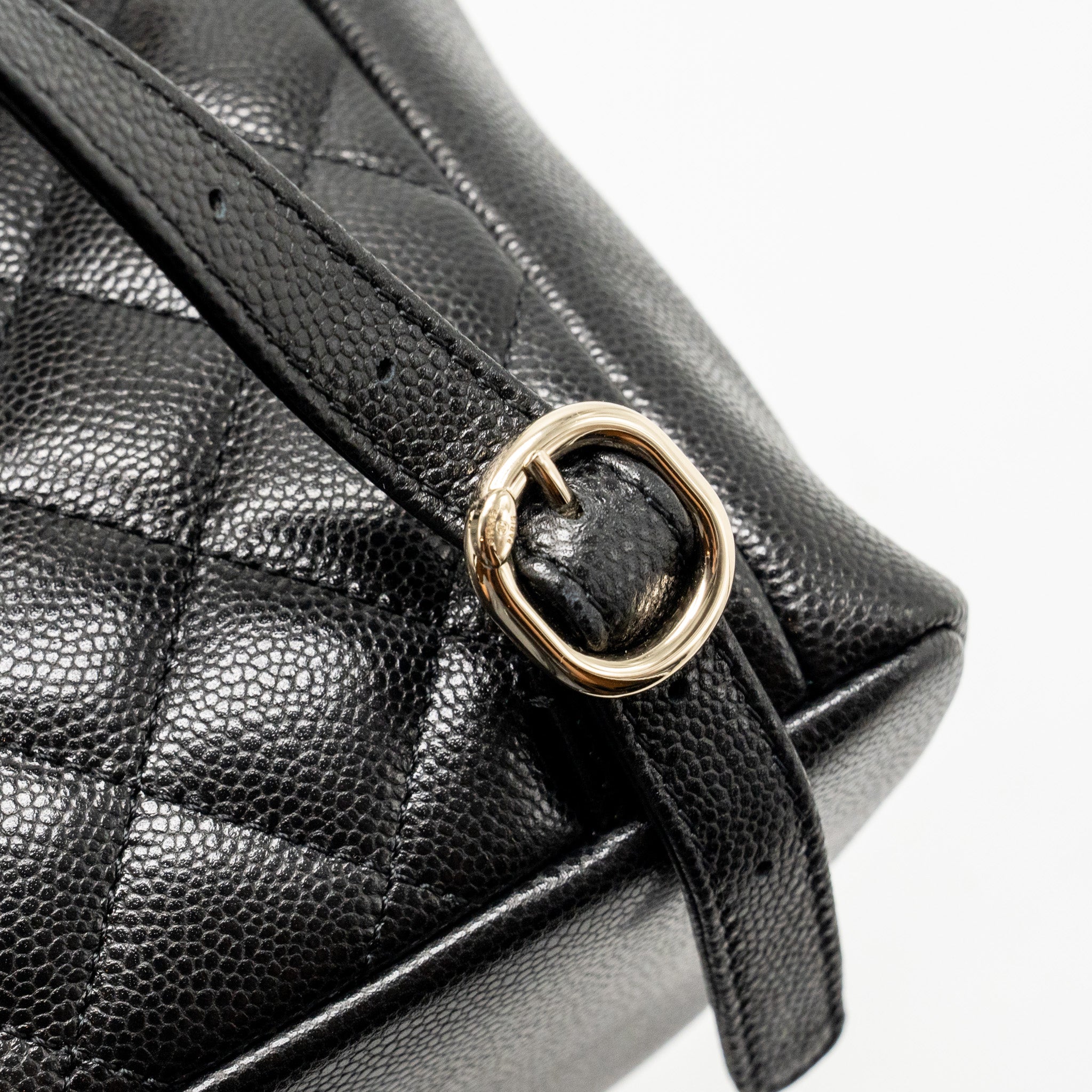 CHANEL TRIPLE PACK DUMA BACKPACK CAVIAR BLACK LGHW (MICROCHIP)