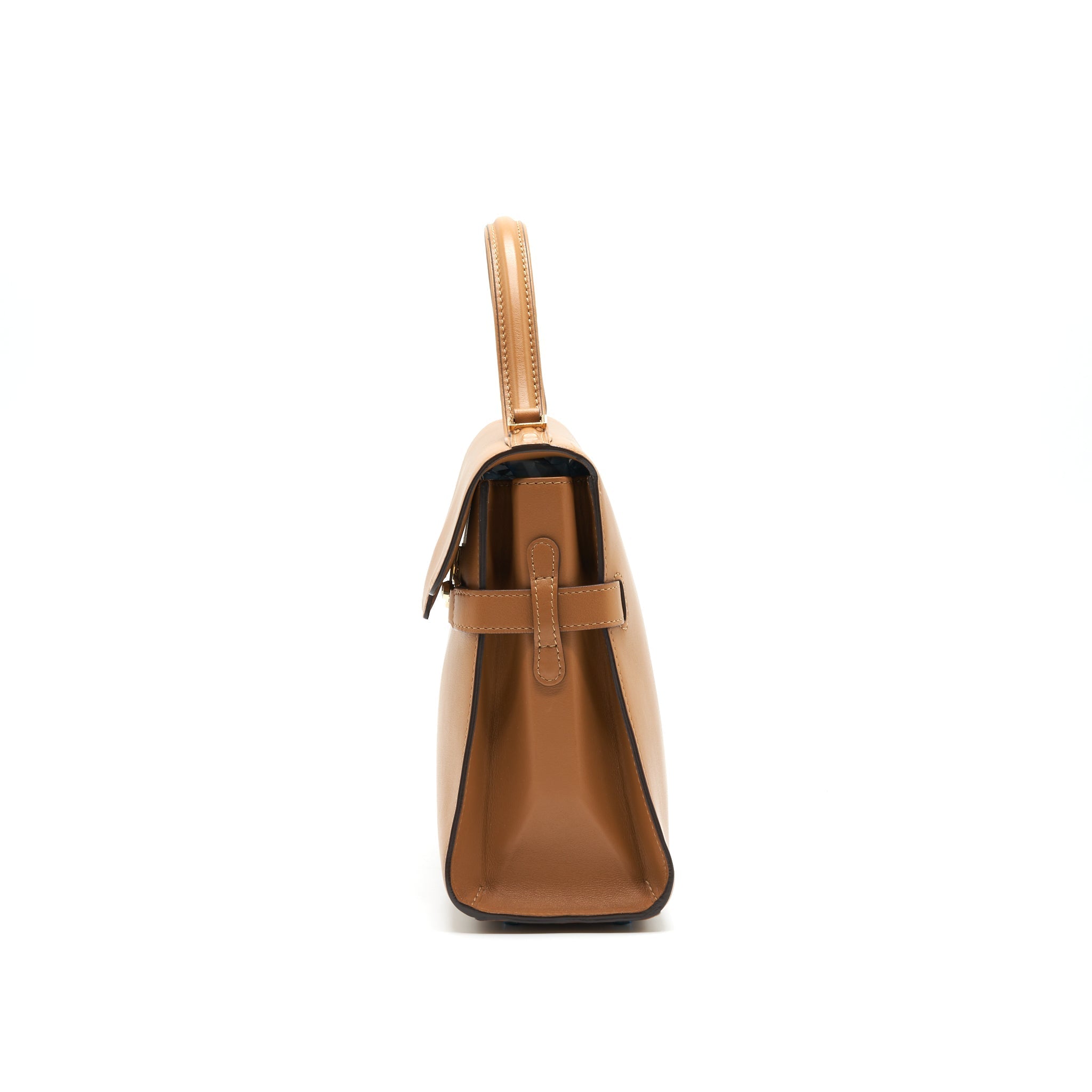 DELVAUX TEMPETE TOTE BAG CARAMEL WITH LGHW