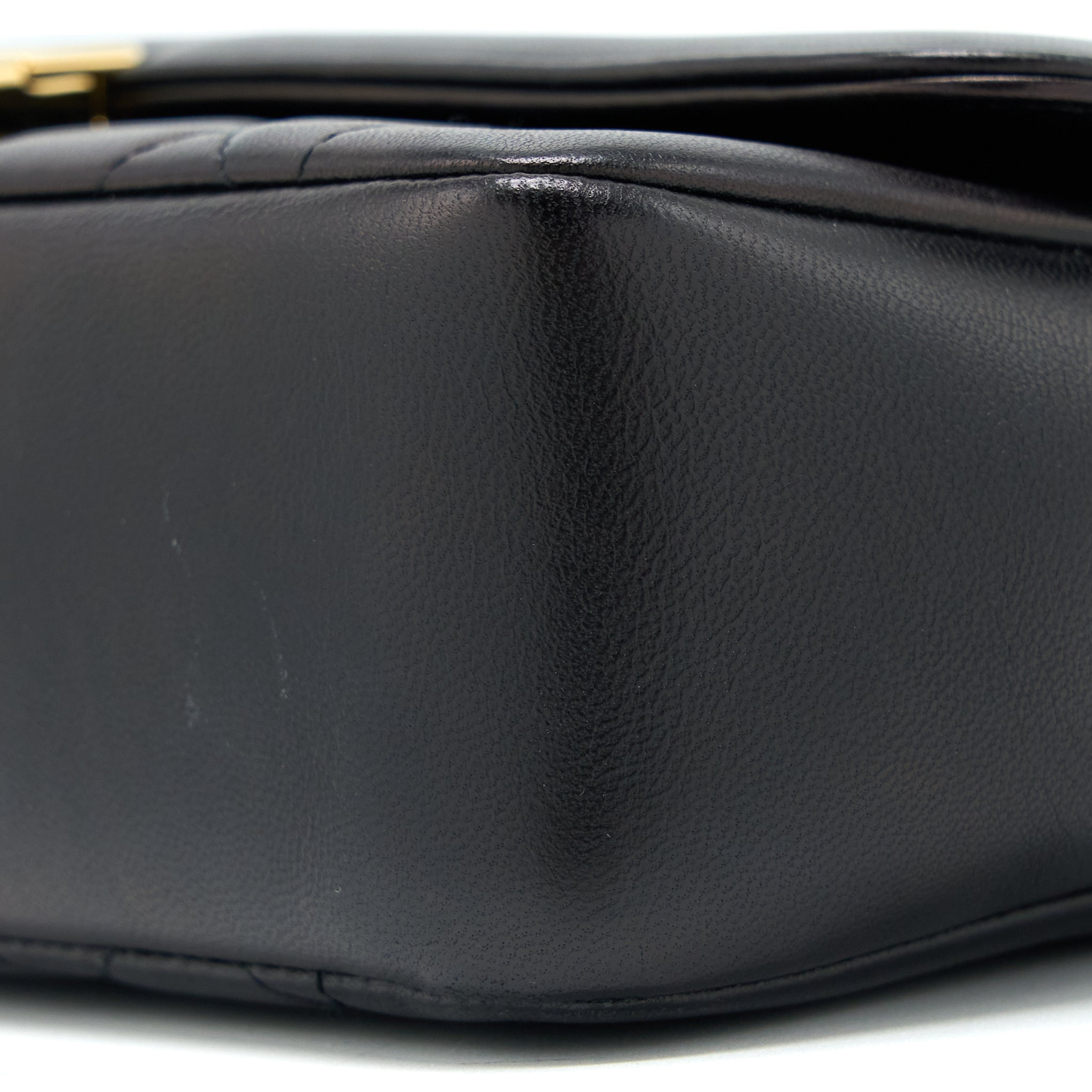 CHANEL SEASONAL FLAP BAG LAMBSKIN BLACK GHW