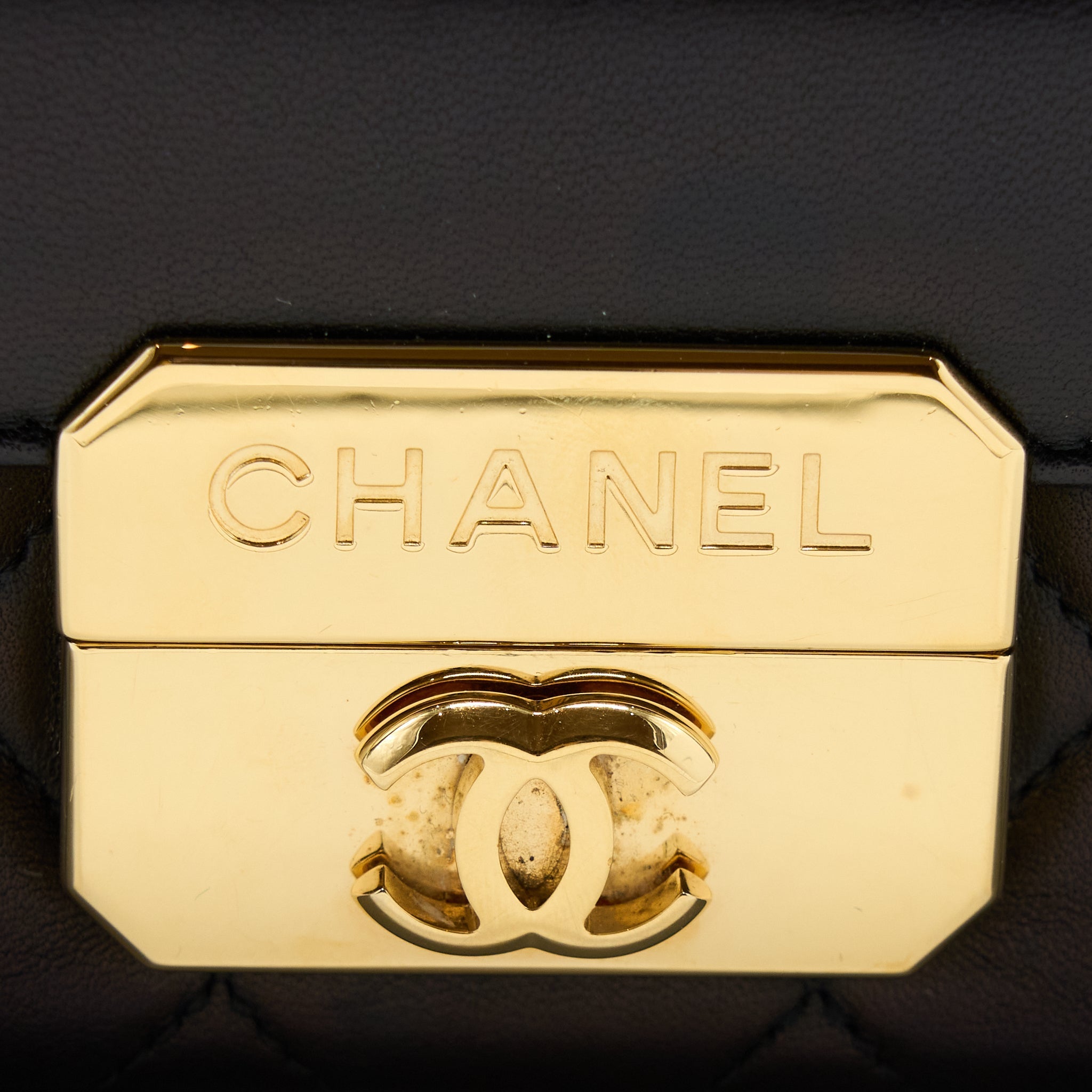 CHANEL SEASONAL FLAP BAG LAMBSKIN BLACK GHW