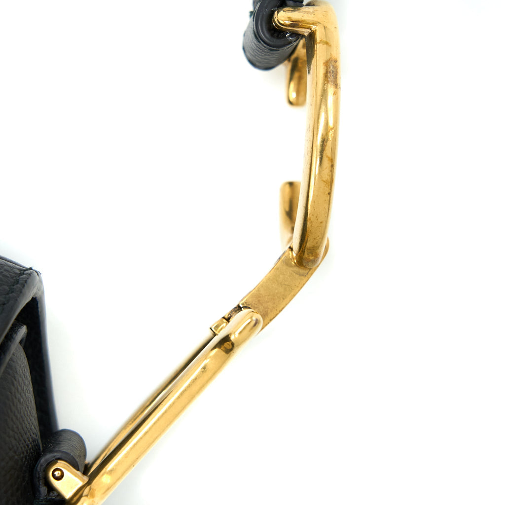 DIOR MEDIUM SADDLE BAG CALFSKIN BLACK GHW