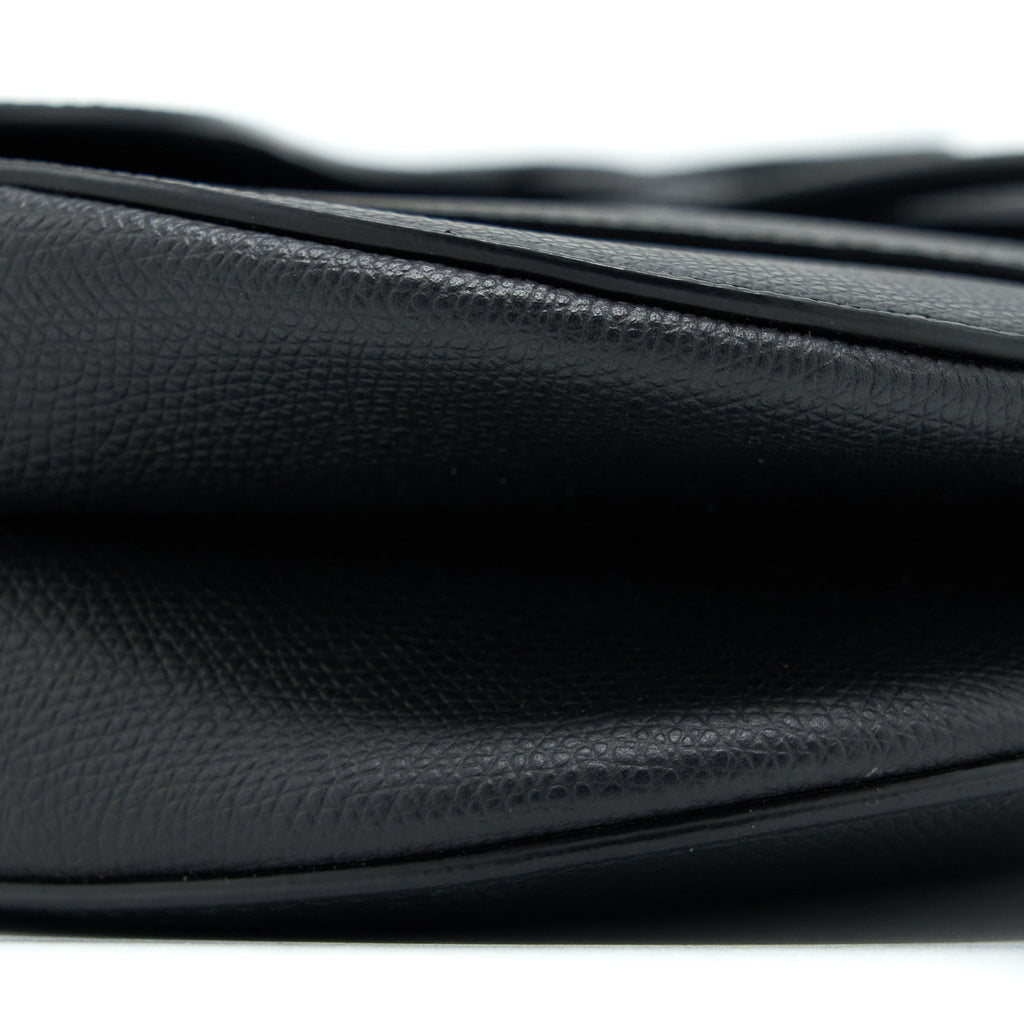DIOR MEDIUM SADDLE BAG CALFSKIN BLACK GHW