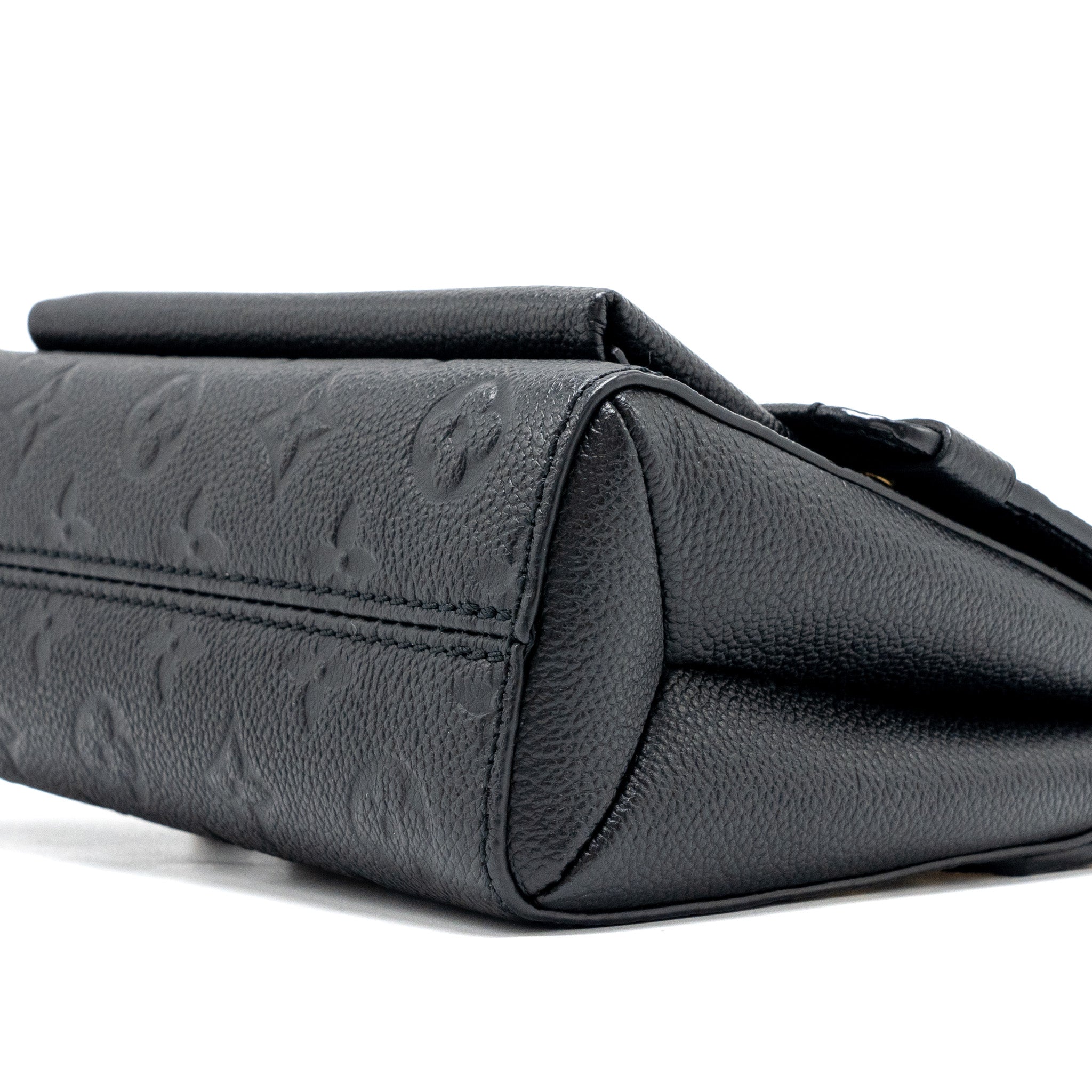 LOUIS VUITTON VAVIN BB MONOGRAM EMPREINTE CALFSKIN BLACK GHW