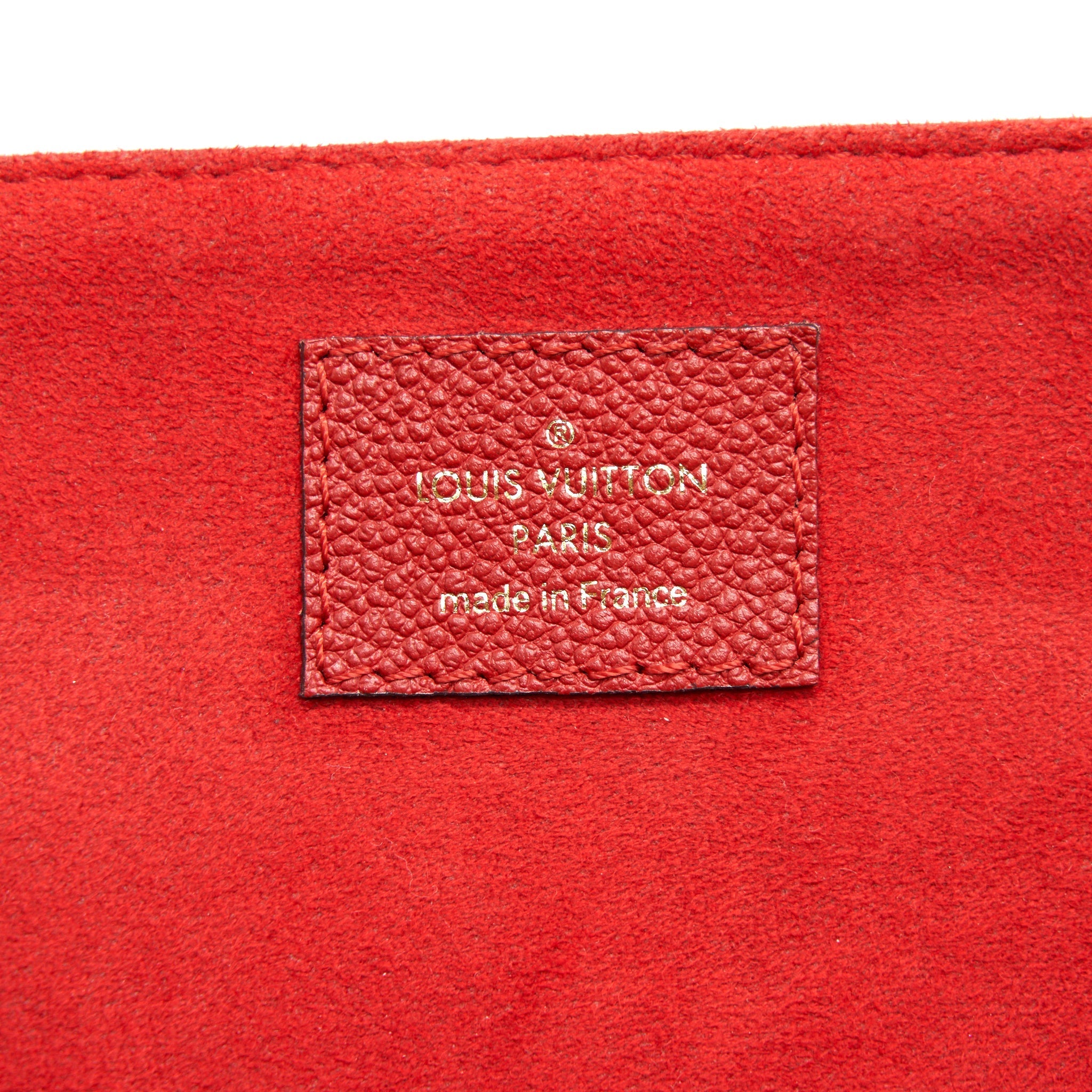 LOUIS VUITTON MONOGRAM CANVAS ALMA B’N’B BAG RED