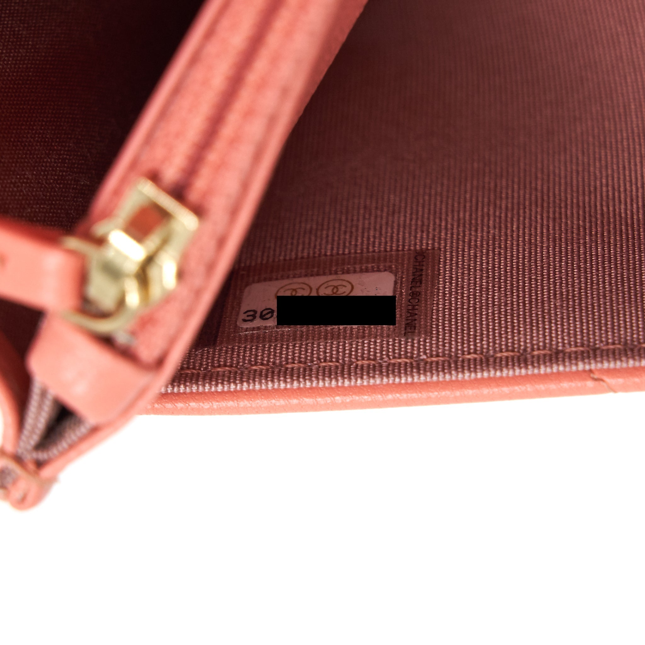 CHANEL 19 WALLET ON CHAIN GOATSKIN PINK WITH GOLD AND SILVER HARDWARE