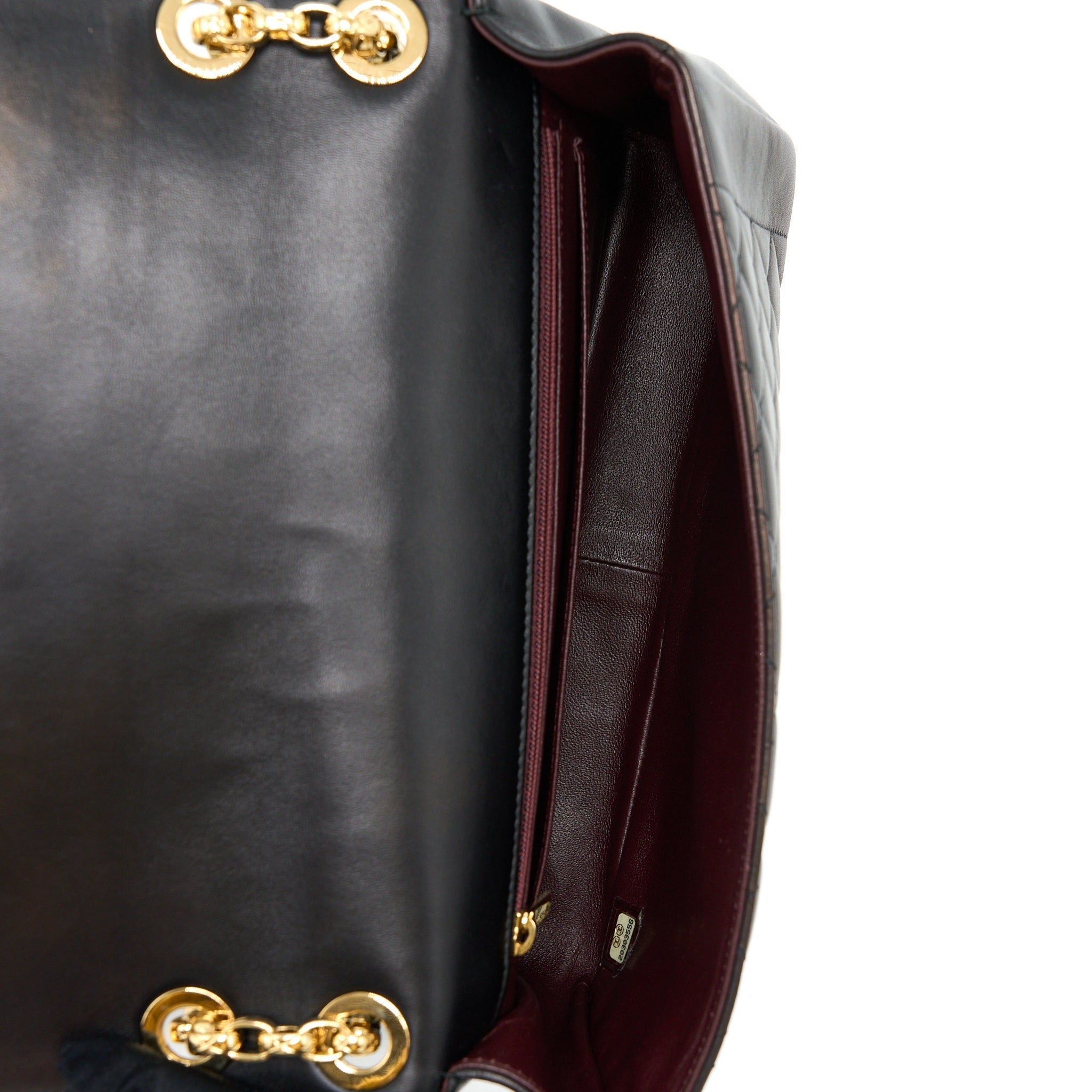 CHANEL SEASONAL FLAP BAG LAMBSKIN BLACK GHW