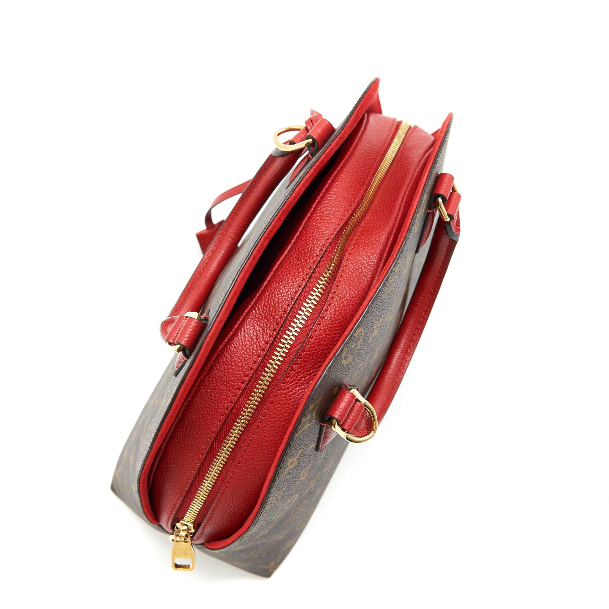 LOUIS VUITTON MONOGRAM CANVAS ALMA B’N’B BAG RED