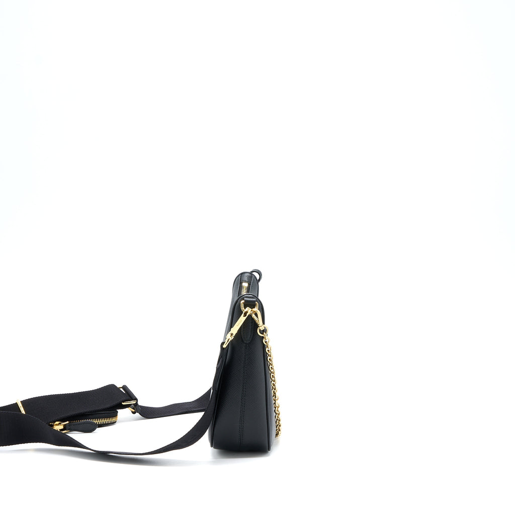 PRADA RE-EDITION 2005 SAFFIANO BLACK GHW