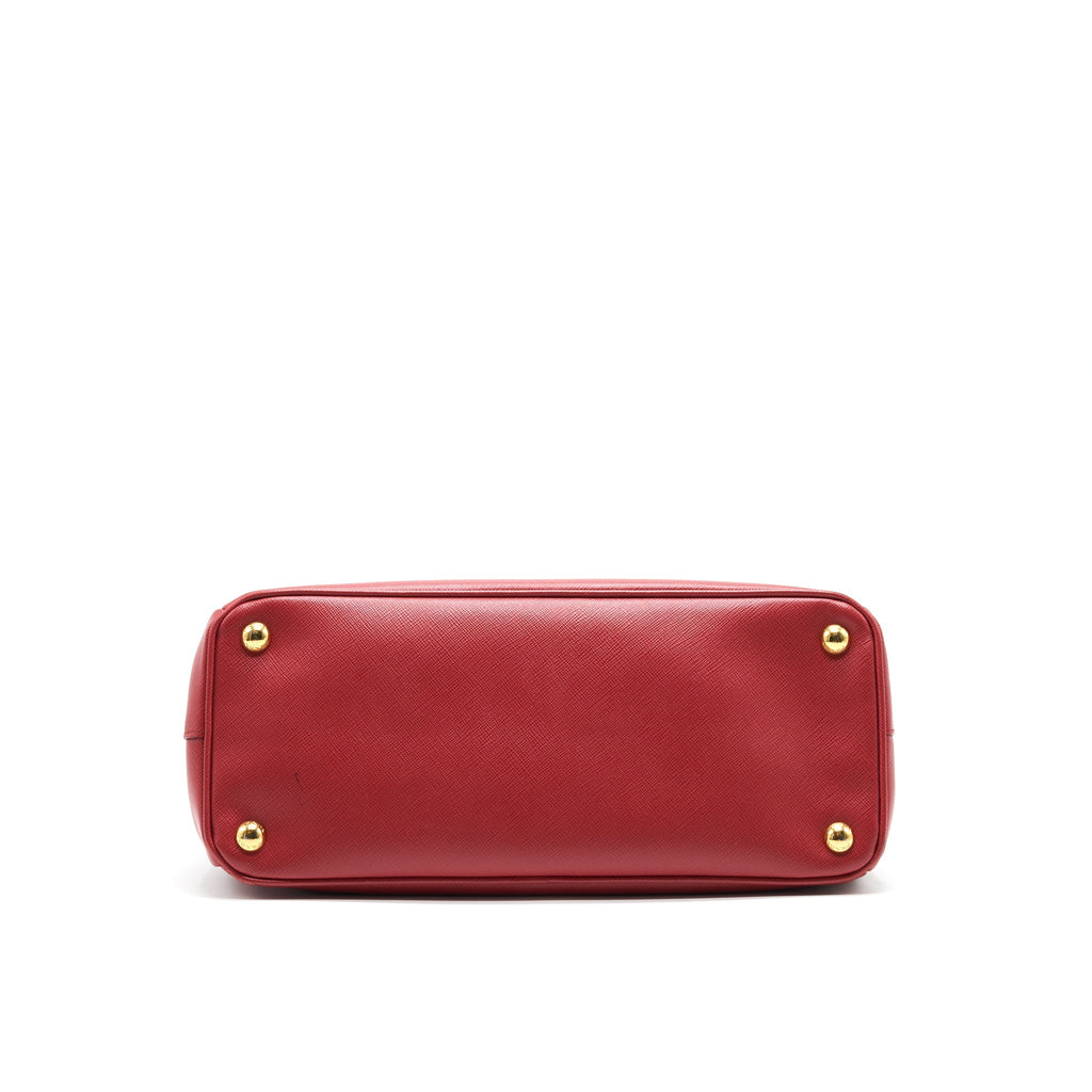 PRADA SAFFIANO TOTE BAG RED WITH GHW
