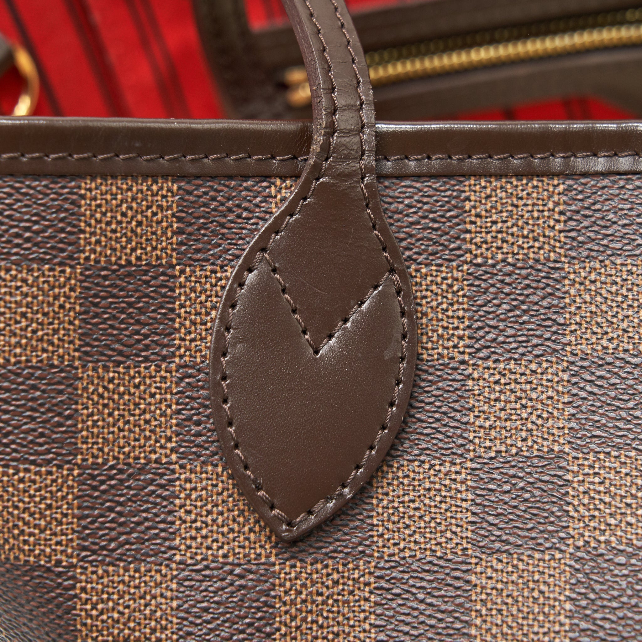 LOUIS VUITTON NEVERFULL MM DAMIER EBENE CANVAS WITHOUT INSIDE POUCH