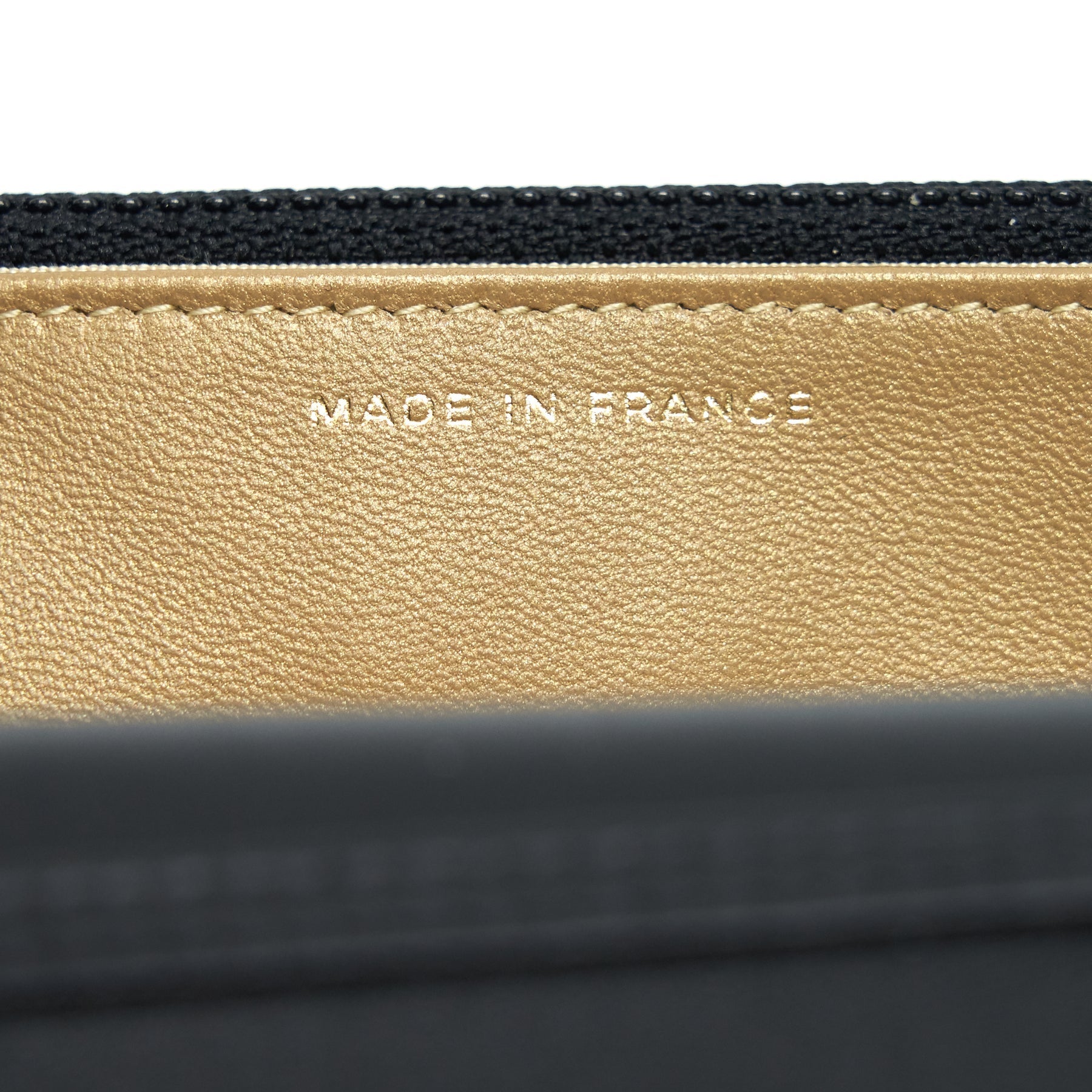 CHANEL PEARL CRUSH WALLET ON CHAIN LAMBSKIN BLACK GHW