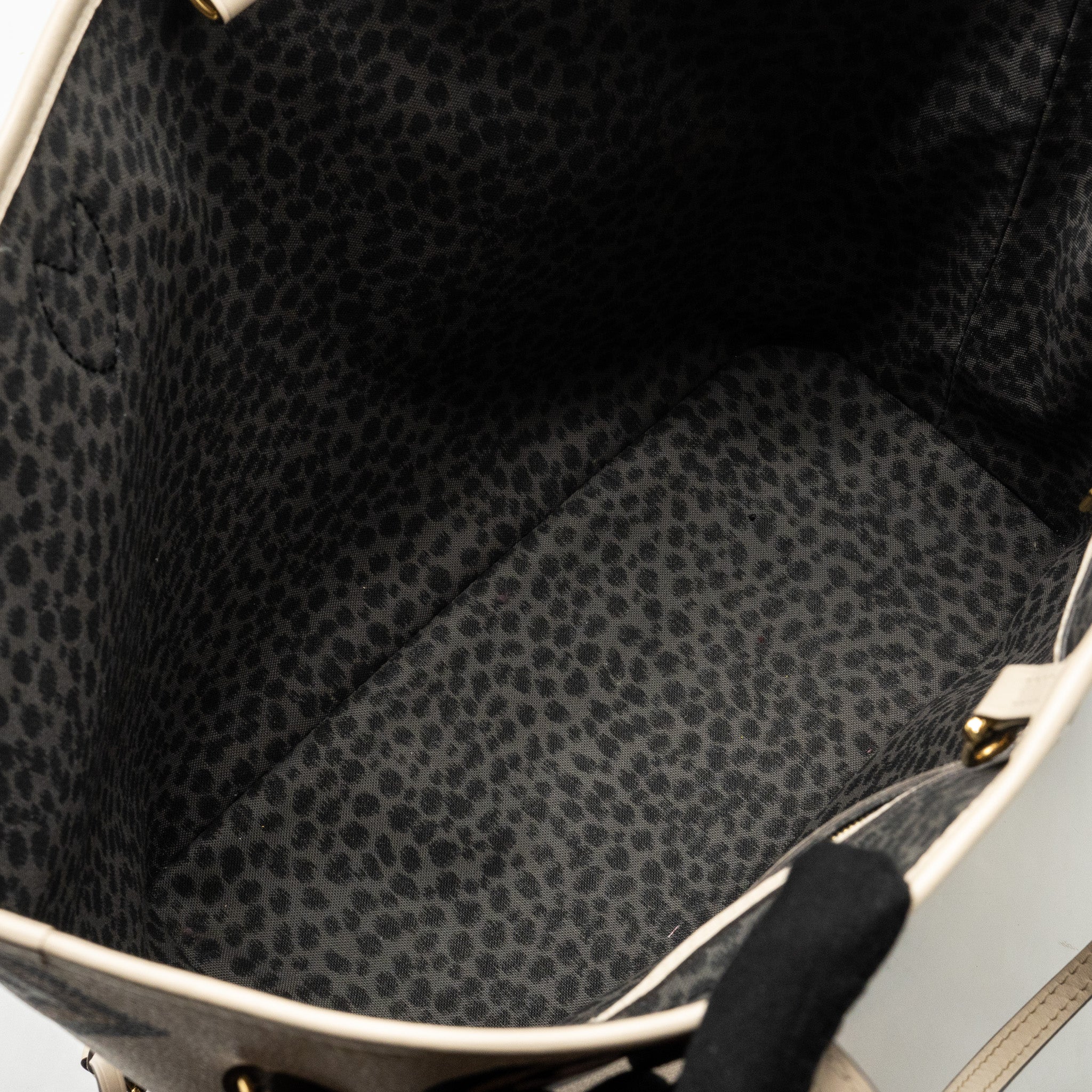 LOUIS VUITTON NEVERFULL MM WILD AT HEART EMPREINTE CREAM GHW