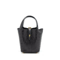 HERMES PICOTIN 18 LOCK BAG ALLIGATOR MATT BLACK GHW