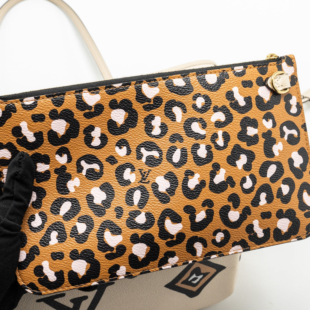 LOUIS VUITTON NEVERFULL MM WILD AT HEART EMPREINTE CREAM GHW