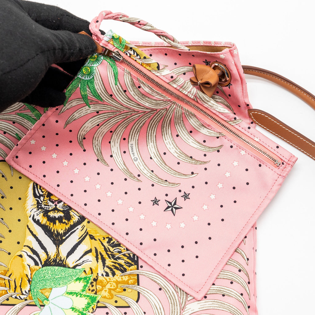 HERMES SILKCITY SHOULDER BAG MULTICOLOUR GOLD SHW
