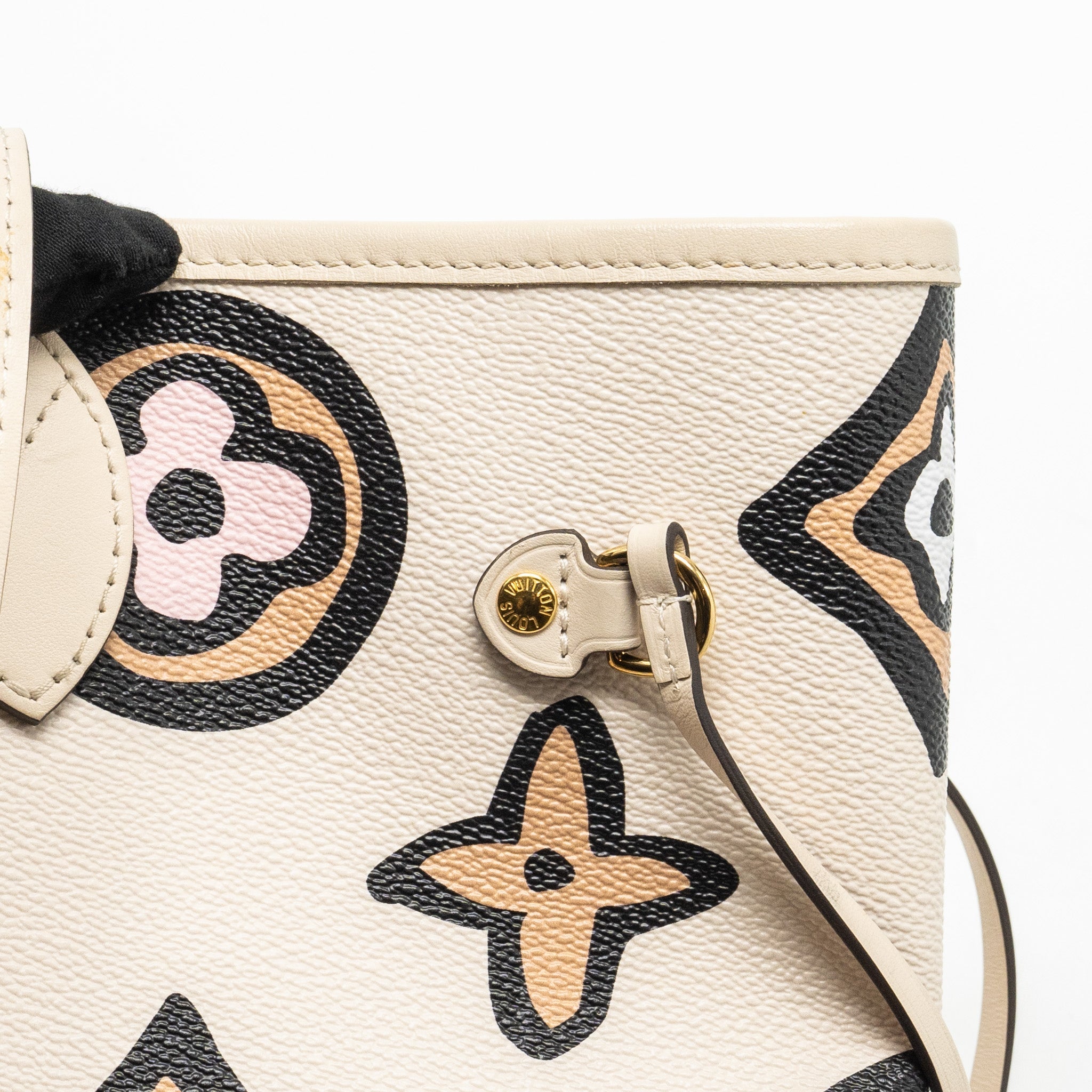 LOUIS VUITTON NEVERFULL MM WILD AT HEART EMPREINTE CREAM GHW