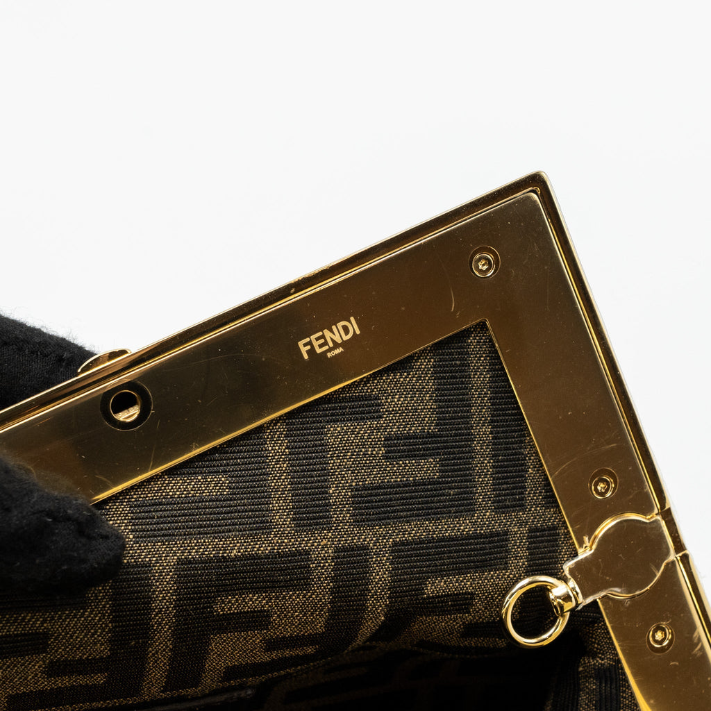 FENDI FENDI FIRST MIDI NAPPA LIGHT GREEN GHW