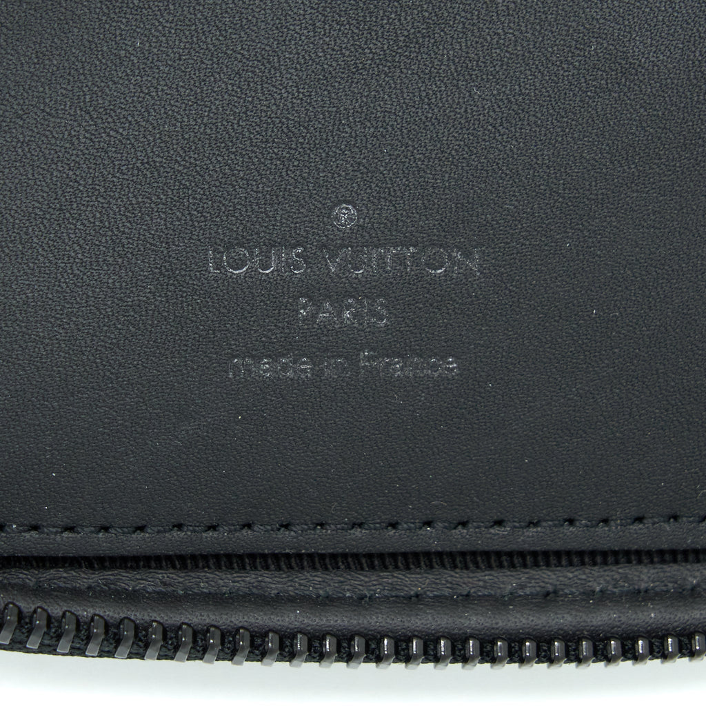 LOUIS VUITTON NIGO DOUBLE PHONE POUCH LIMITED EDITION BLACK HARDWARE