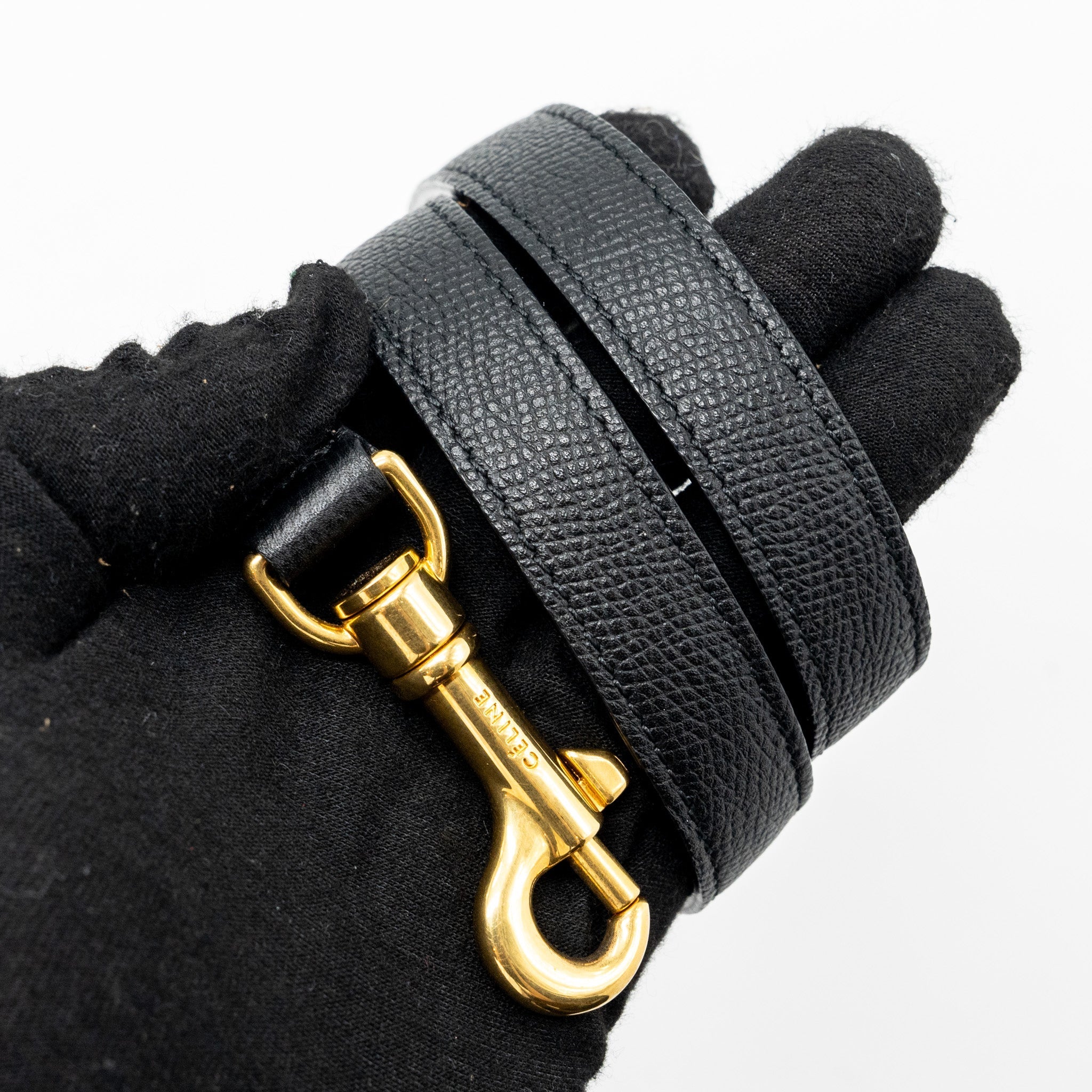 CELINE MINI BELT BAG GRAINED CALFSKIN BLACK GHW