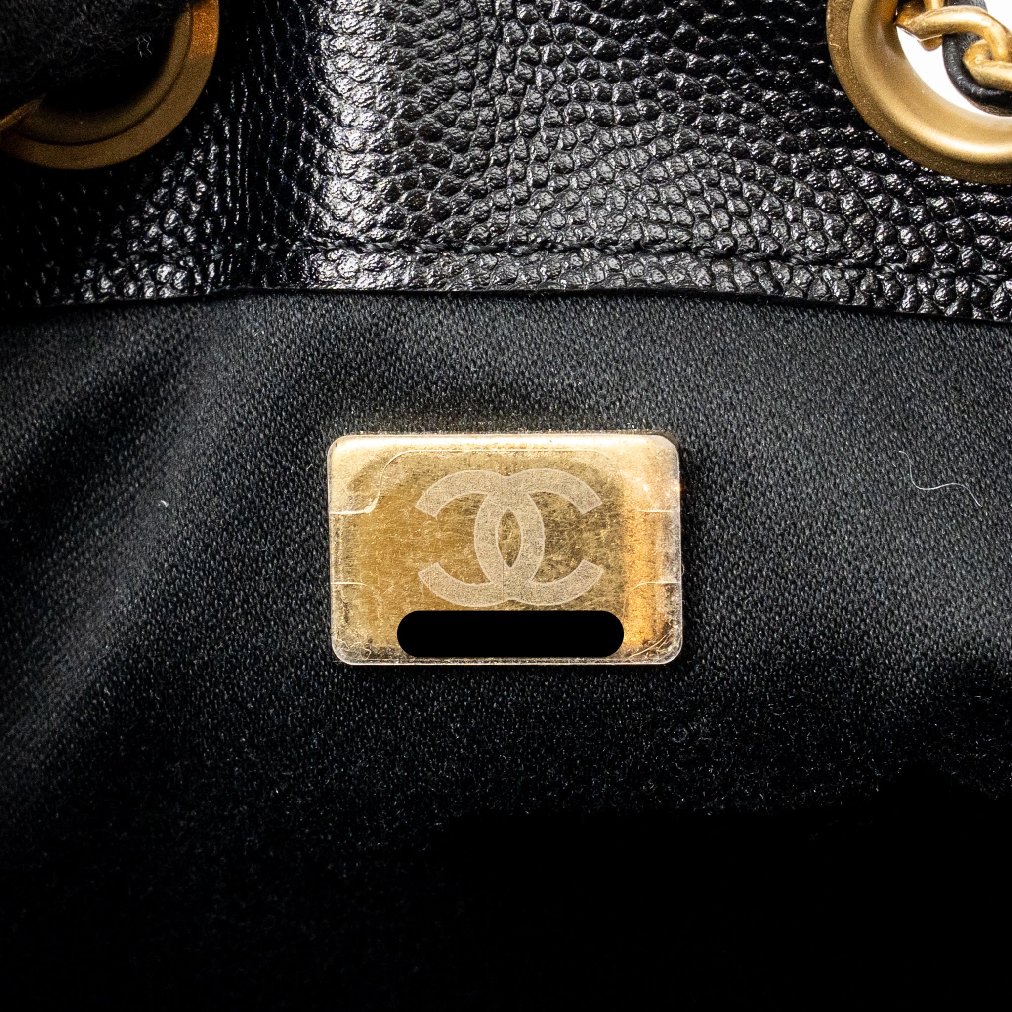 CHANEL SMALL 25 BAG CAVIAR BLACK GHW (MICROCHIP)