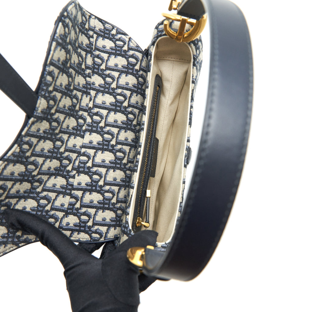 DIOR MEDIUM SADDLE BAG OBLIQUE GHW