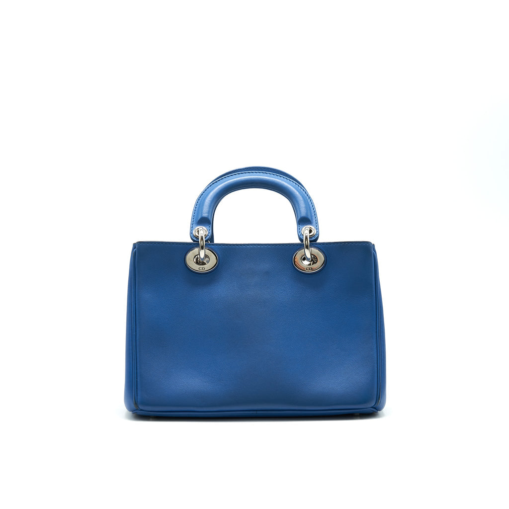 DIOR MINI DIORISSIMO BAG BLUE/ BROWN WITH SHW