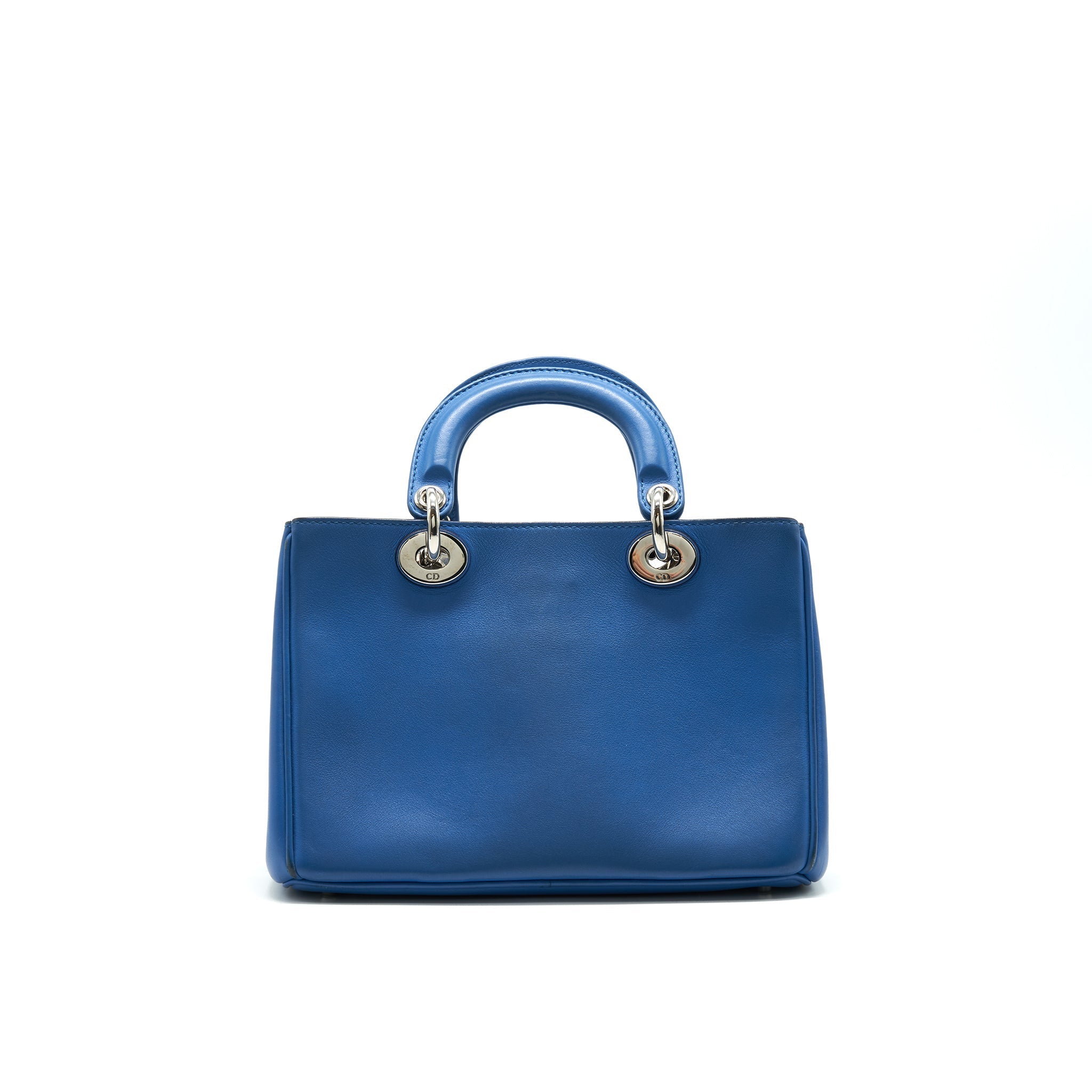 DIOR MINI DIORISSIMO BAG BLUE/ BROWN WITH SHW