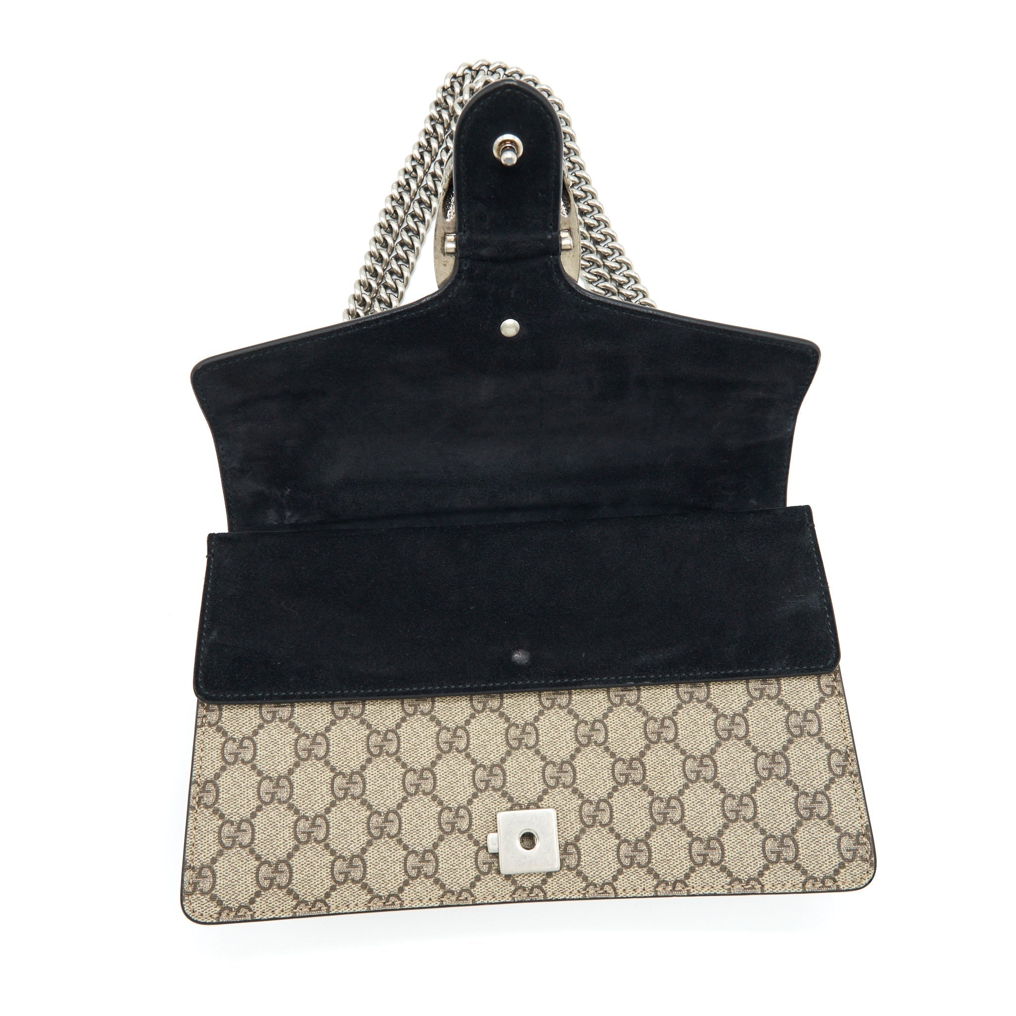 GUCCI DIONYSUS GG SHOULDER BAG GG SUPREME CANVAS / BLACK SHW
