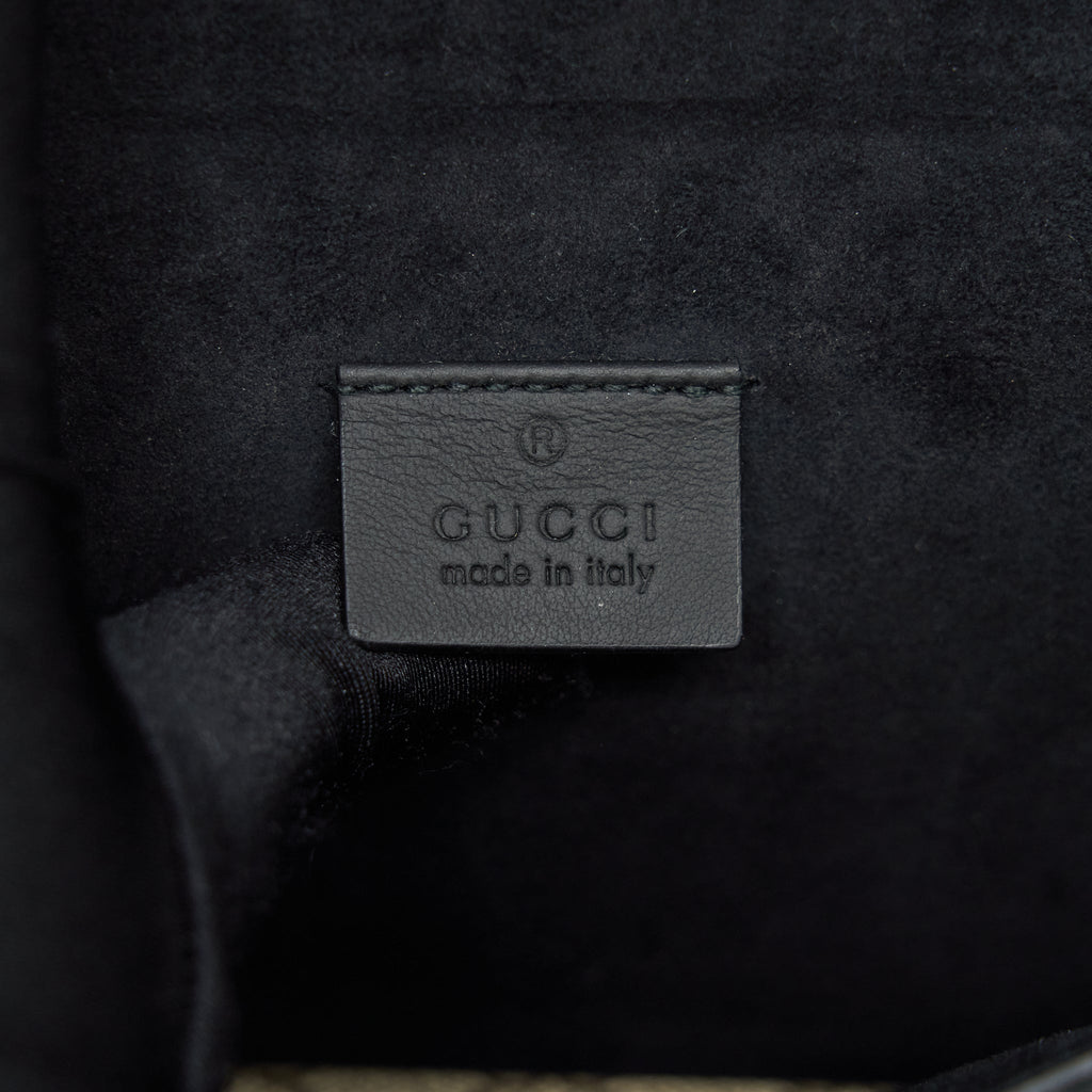 GUCCI DIONYSUS GG SHOULDER BAG GG SUPREME CANVAS / BLACK SHW