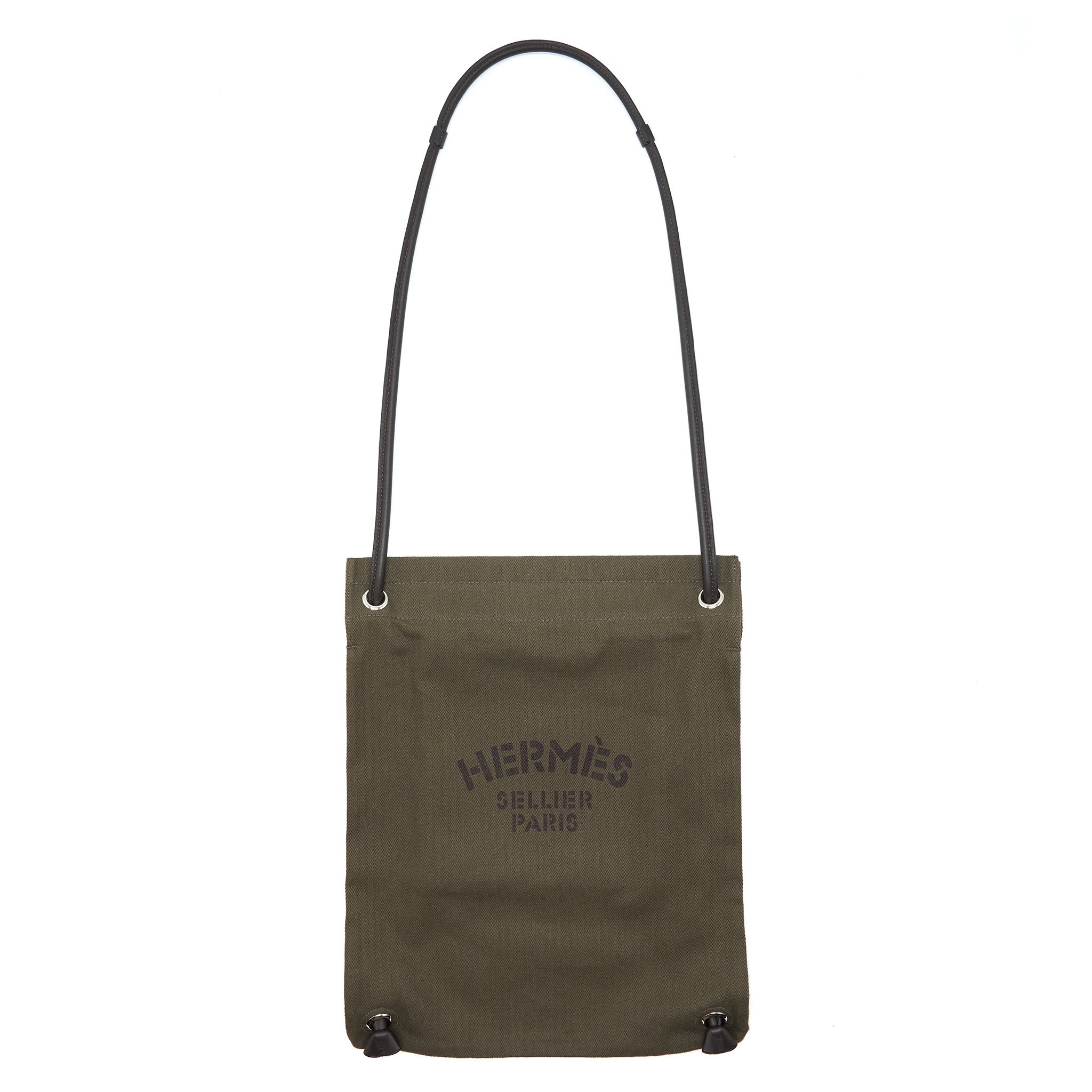 HERMES MALINE BAG KAKI/EBENE