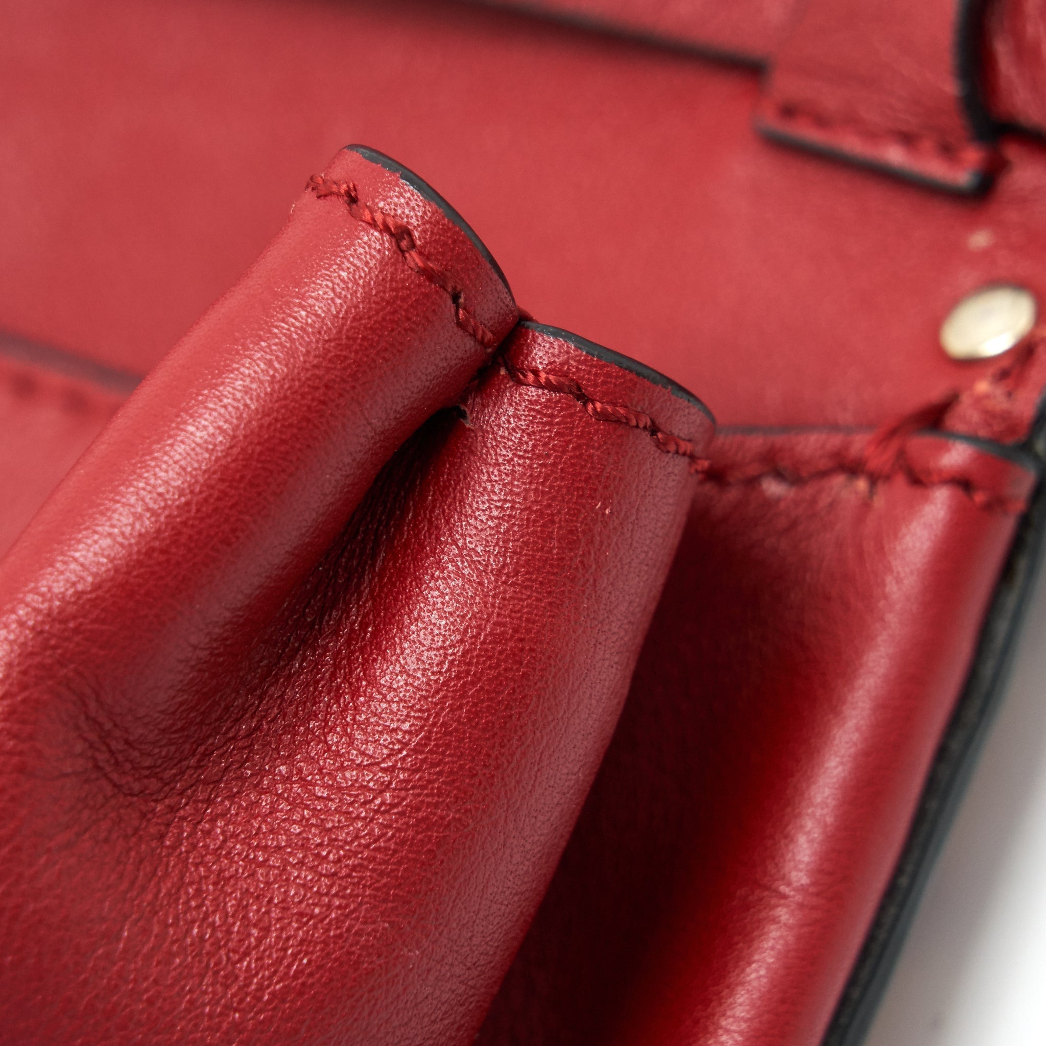 VALENTINO ROCKSTUD MINI FLAP BAG RED