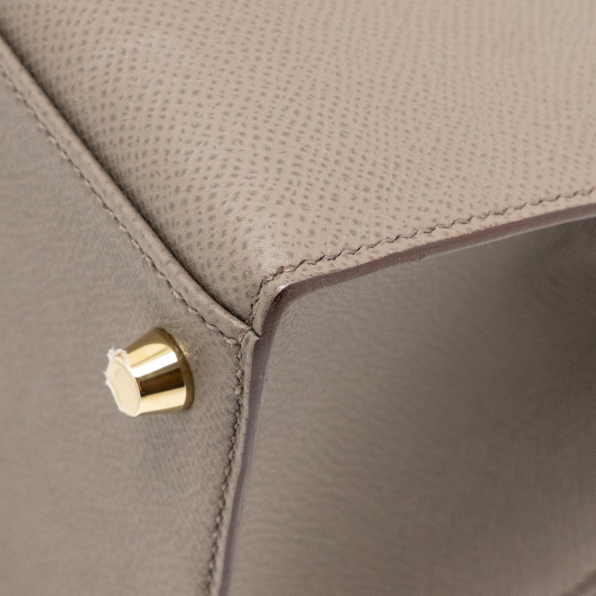 HERMES KELLY 28 EPSOM GRIS ETAIN GHW