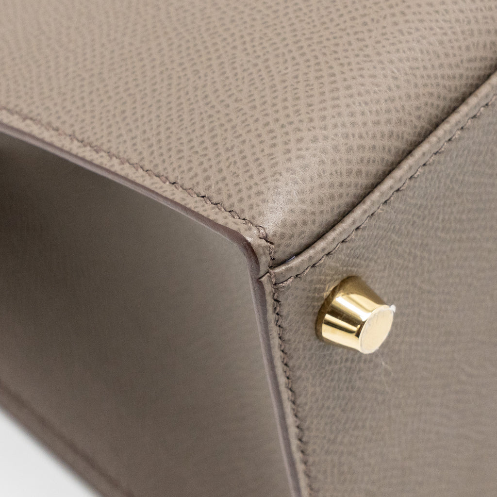 HERMES KELLY 28 EPSOM GRIS ETAIN GHW