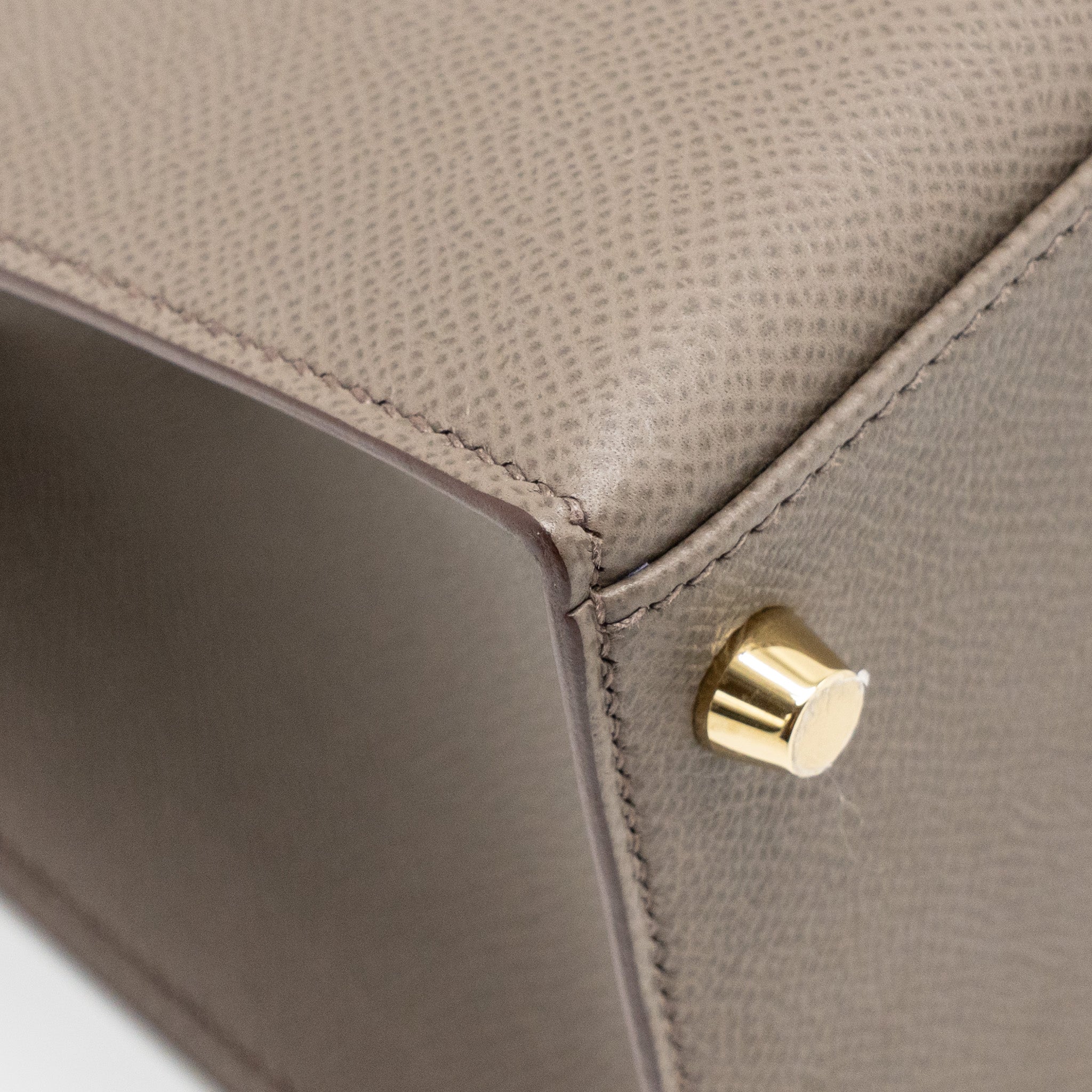HERMES KELLY 28 EPSOM GRIS ETAIN GHW