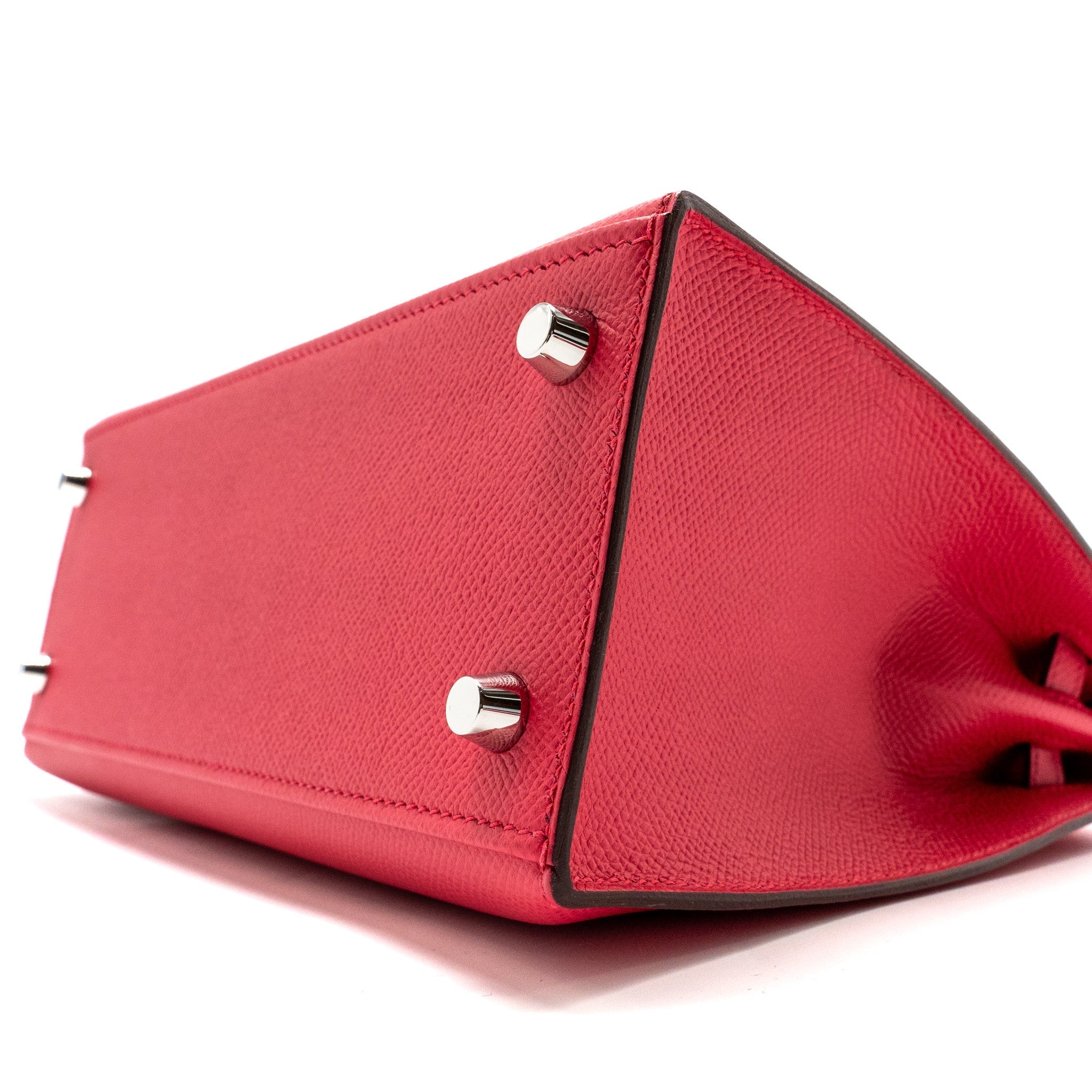 HERMES KELLY 25 SELLIER EPSOM ROSE EXTREME SHW