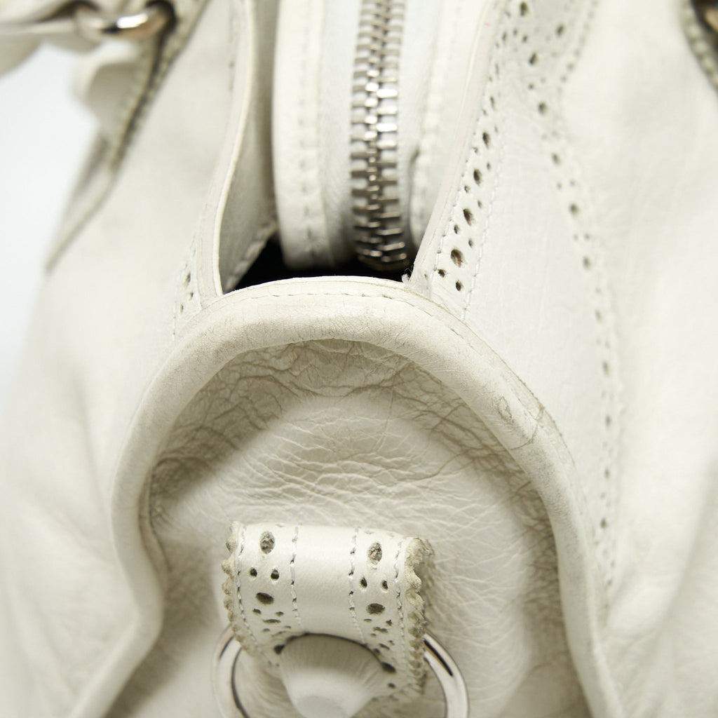 BALENCIAGA GIANT CITY BAG WHITE SHW