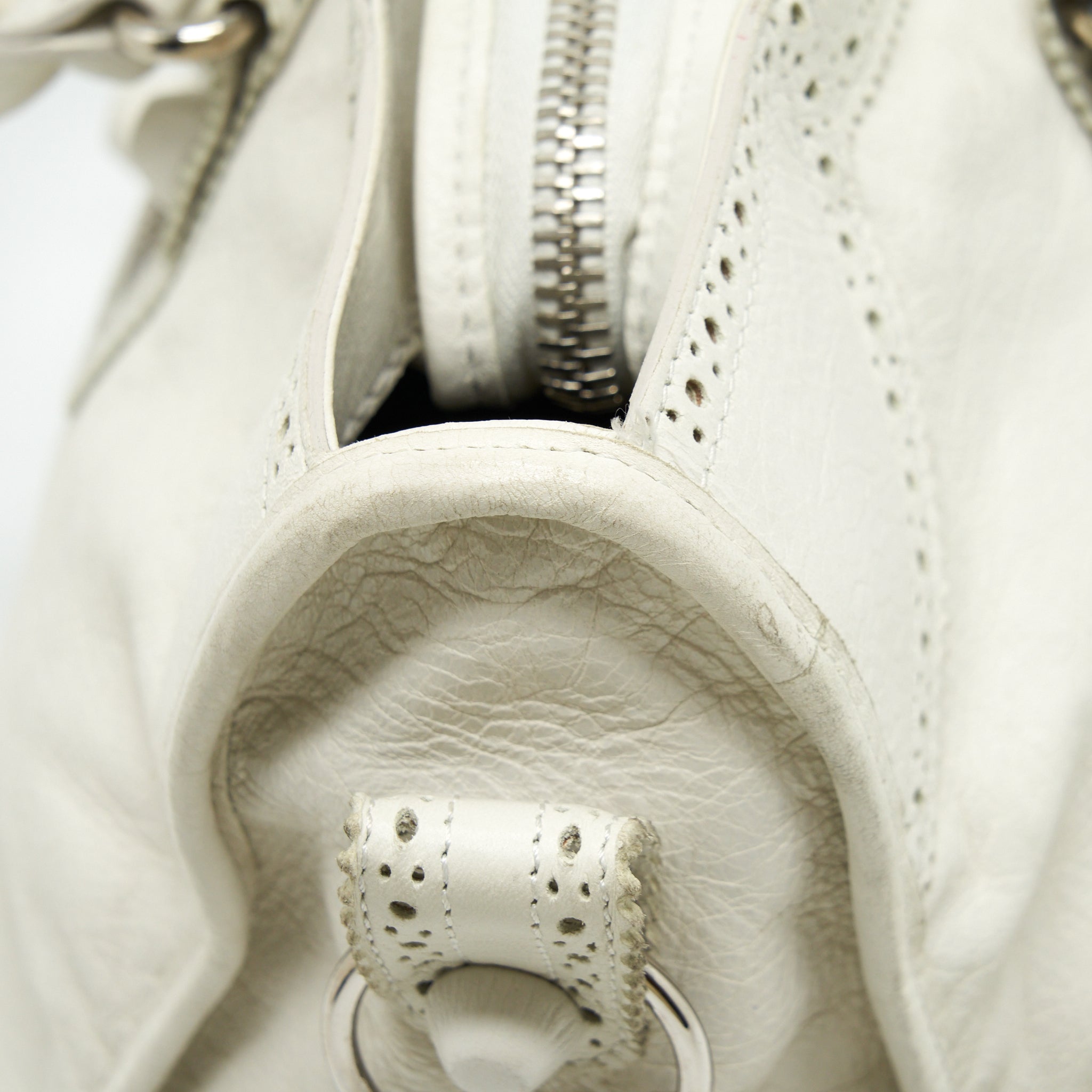 BALENCIAGA GIANT CITY BAG WHITE SHW
